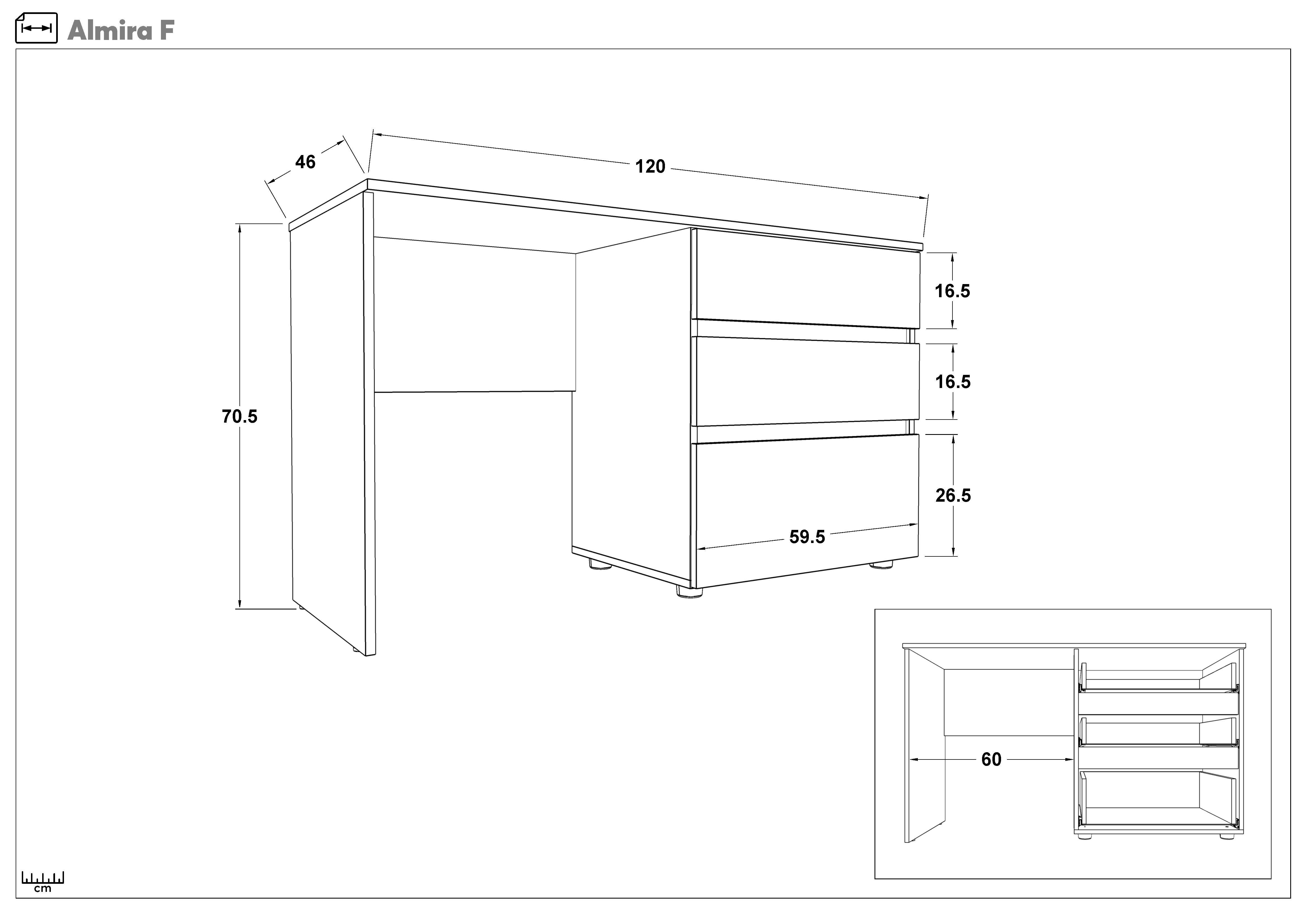 Bedroom furniture set for mattress 160/200 Almira