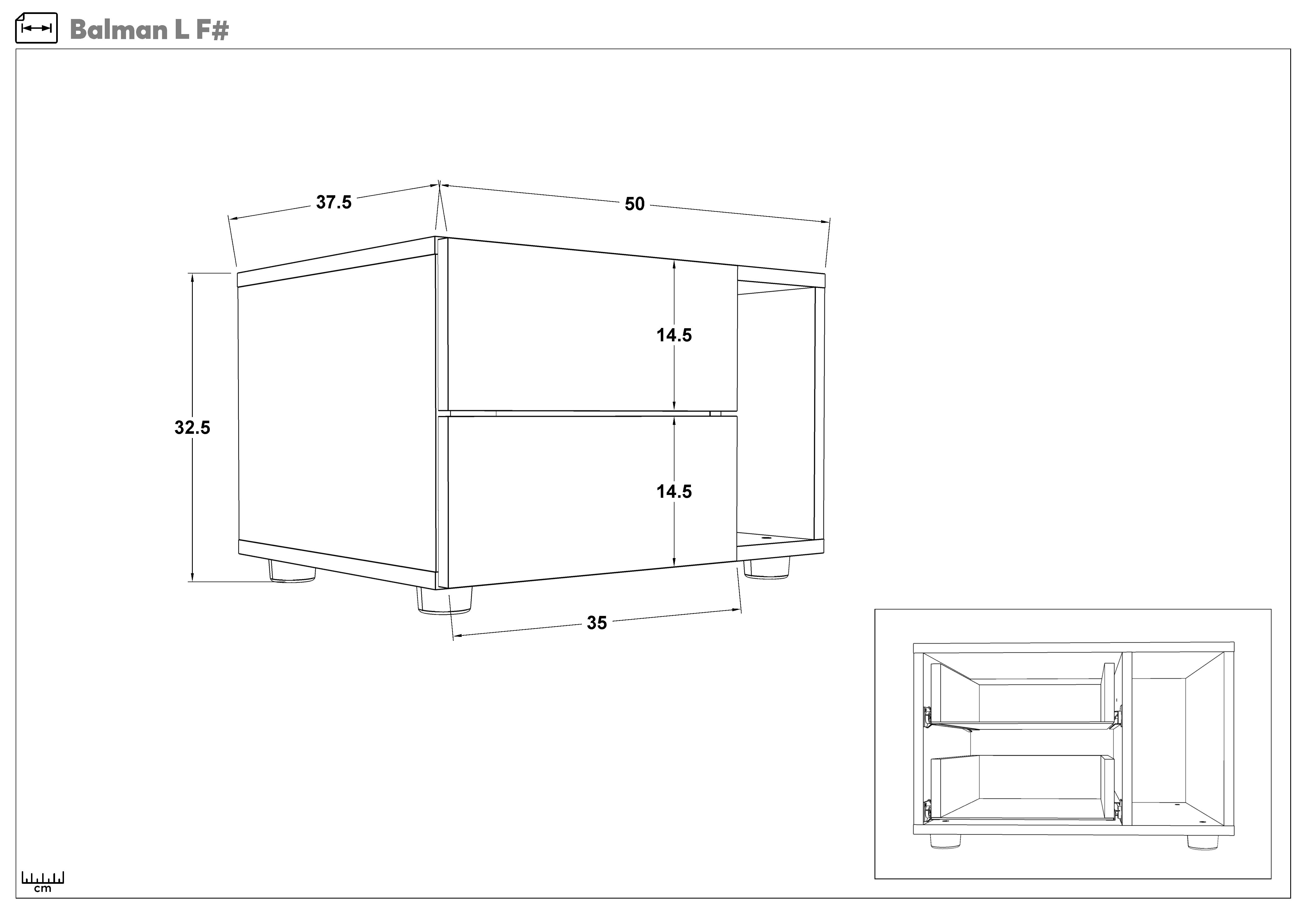 Bedroom furniture set 160/200 Balman + mattress