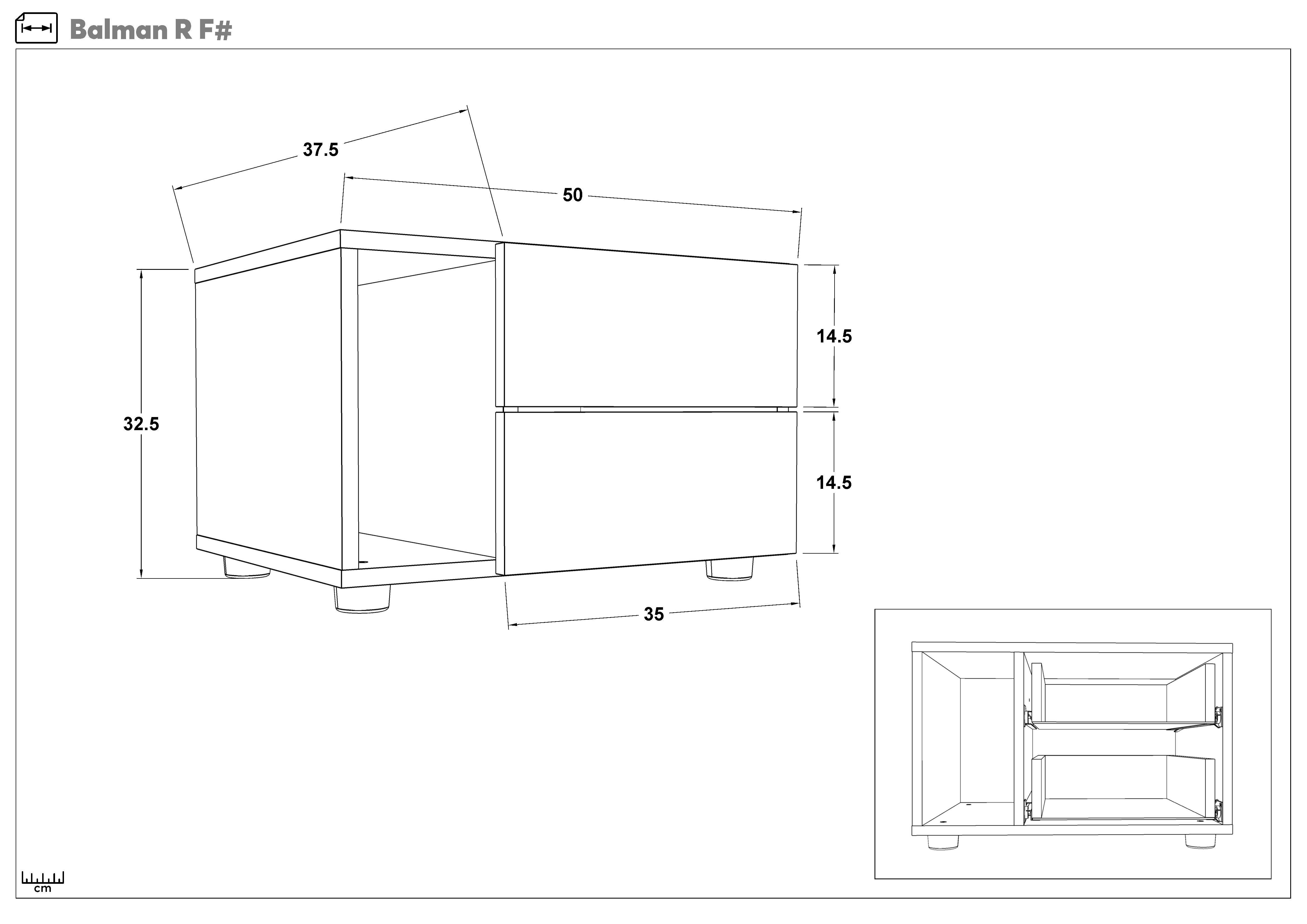 Bedroom furniture set 160/200 Balman + mattress