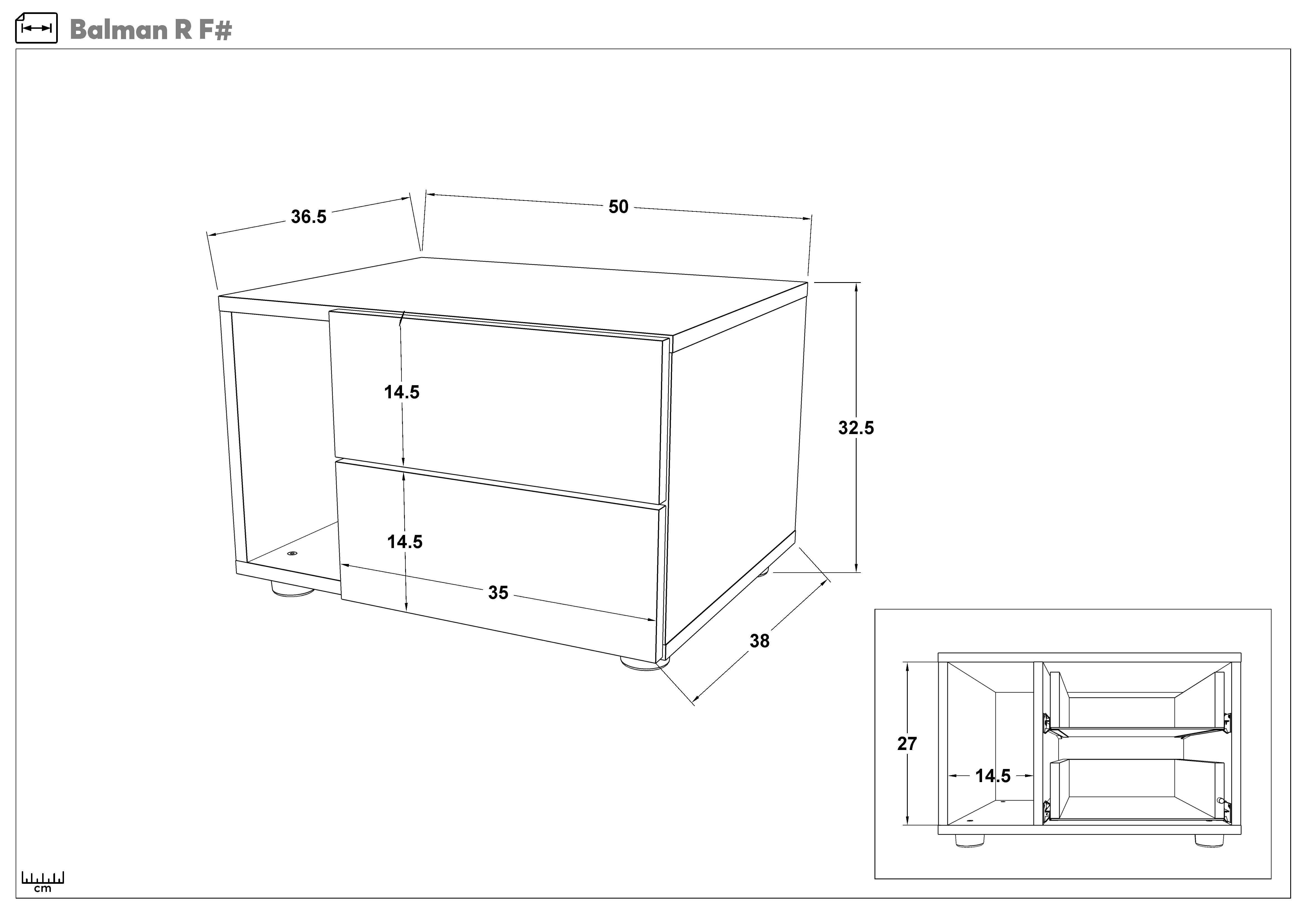 Nightstand Balman, right