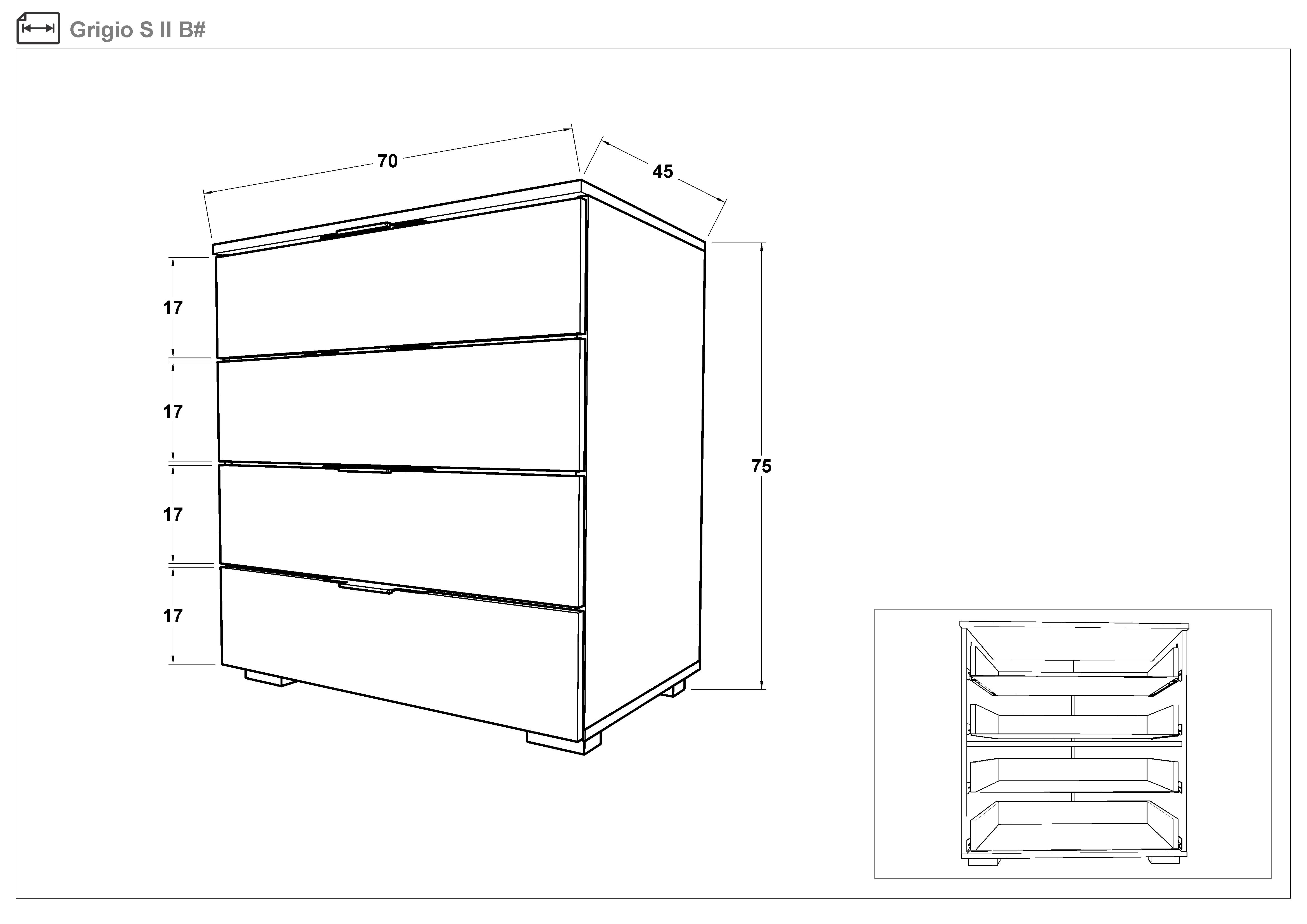 Dresser Grigio S