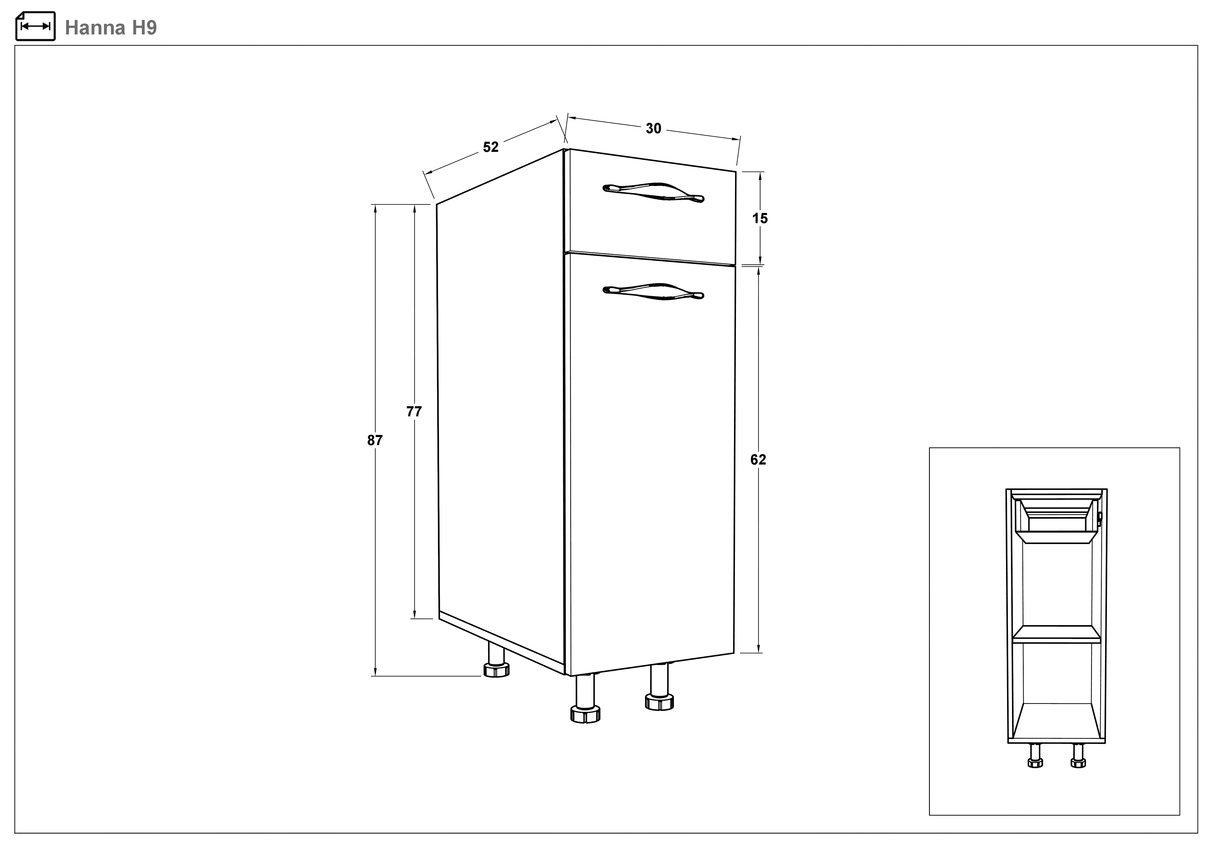 Kitchen cabinet Sena 09