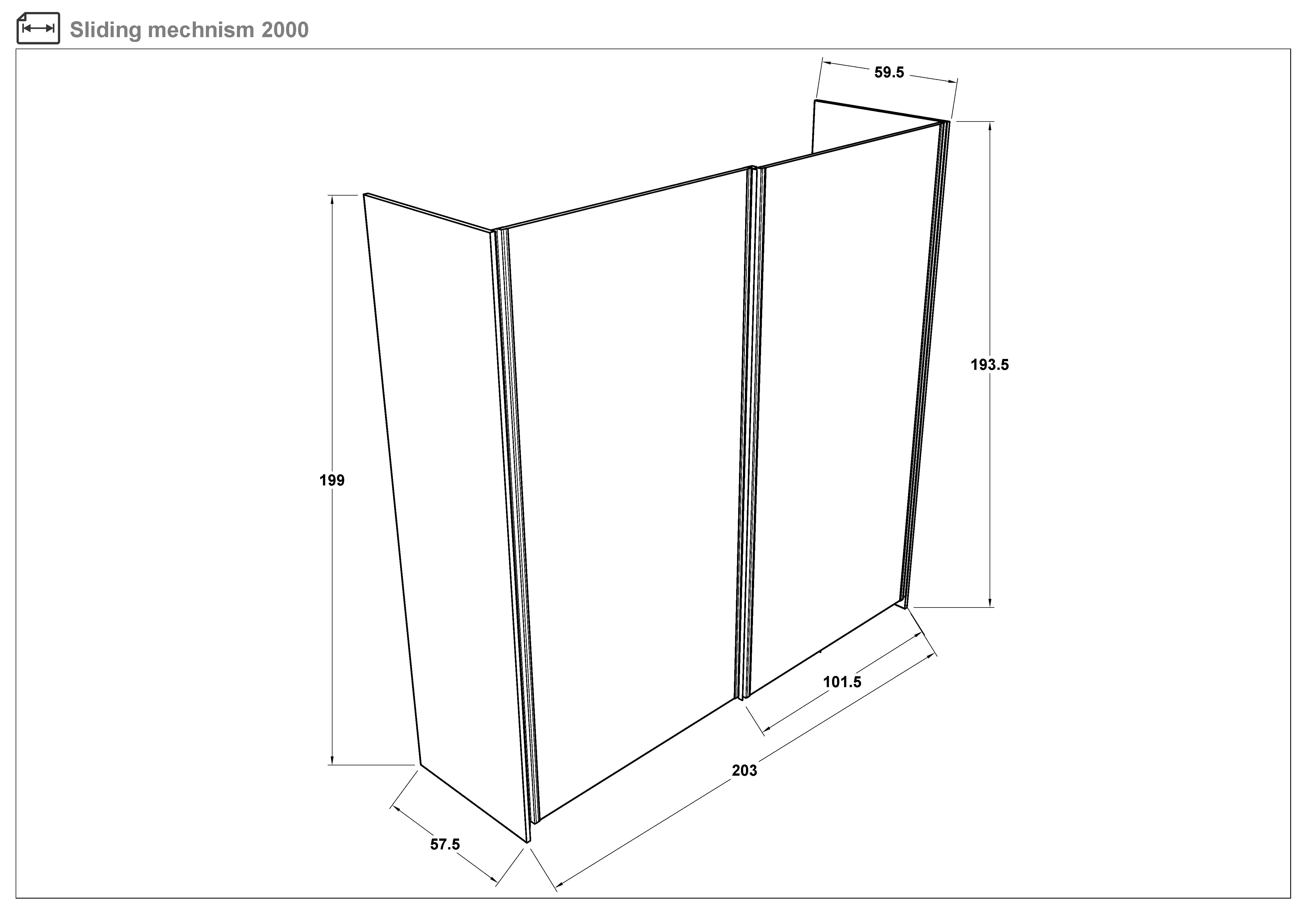Modular wardrobe Soho Mix 300