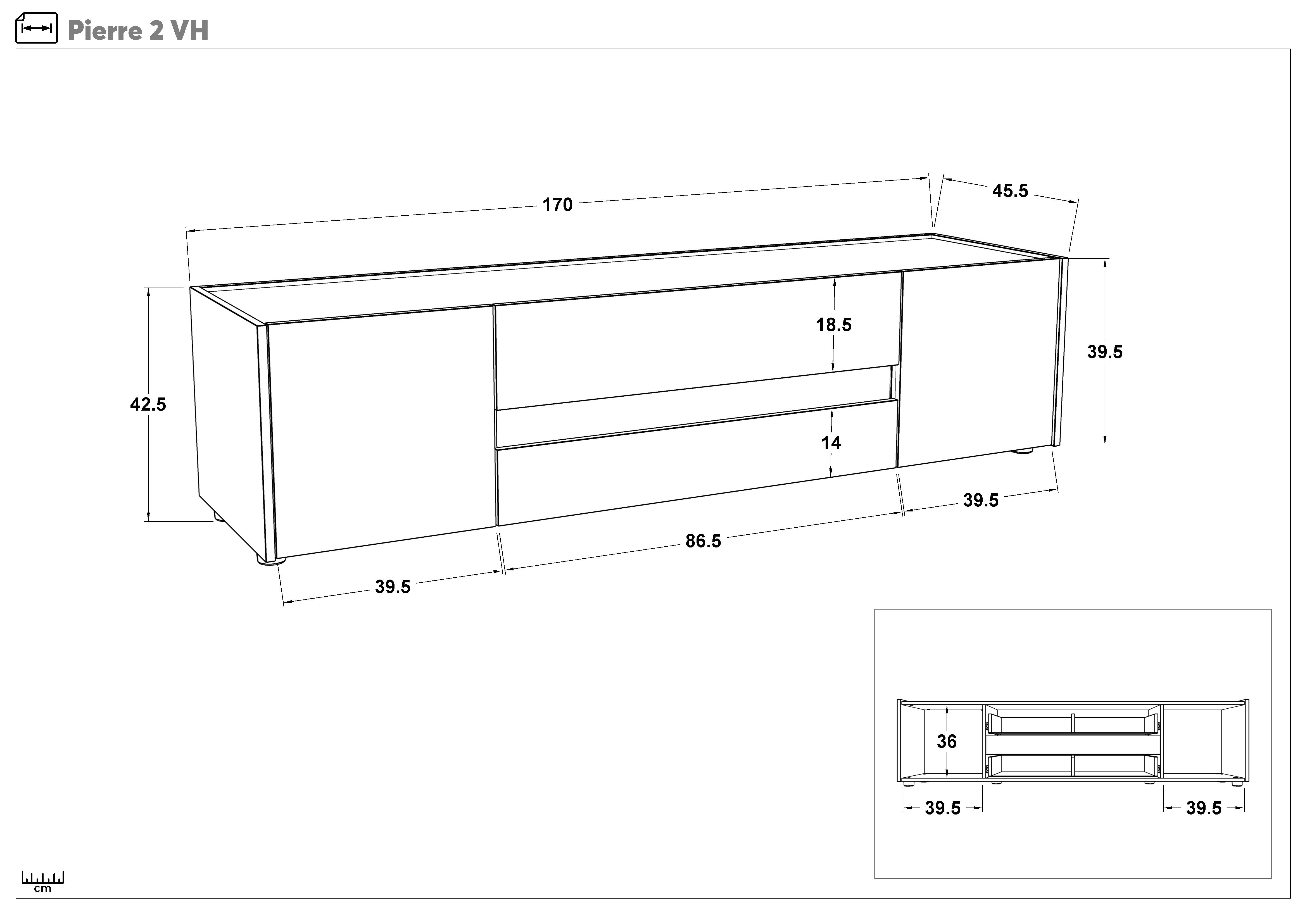 TV cabinet MDF Pierre