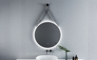 1909BLACK Bathroom mirror with LED lights 1909BLACK
