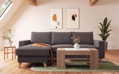 Set Extendable corner sofa Marden + coffee table Sima Set