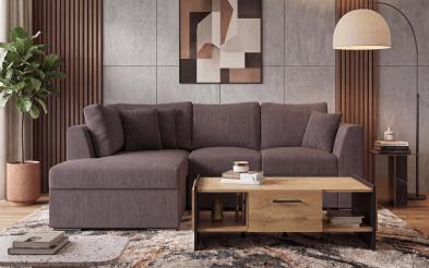 Set Extendable corner sofa Toskana S + Coffee table Kamino IB Set