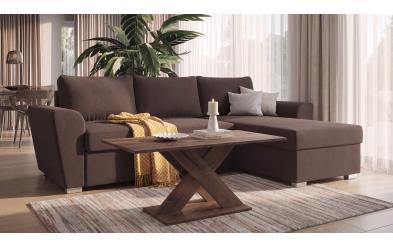Set Extendable corner sofa Michelangelo + Coffee table Alina Set
