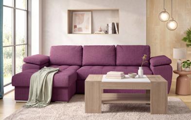 Set Extendable corner sofa Valencia Pocket + Coffee table Sima Set