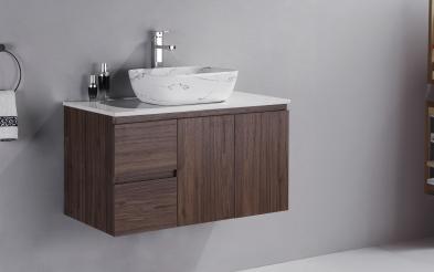 PVC bathroom base cabinet with sink Shamel 2 PVC bathroom base cabinet with sink