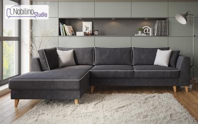 Extendable corner sofa Bologna Extendable corner sofa
