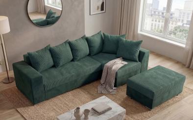 Extendable corner sofa + ottoman Londo Extendable corner sofa + ottoman
