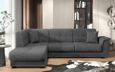 Extendable corner sofa + click-clack mechanism Princess ΙΙ Extendable corner sofa + click-clack mechanism