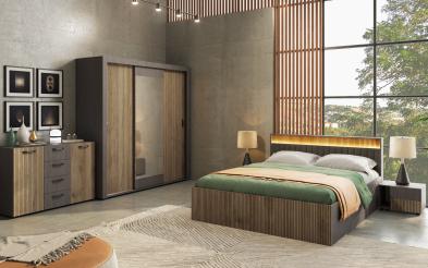 Bedroom furniture set for mattress 160/200 + LED Balman Bedroom furniture set for mattress 160/200 + LED