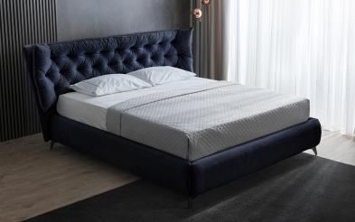 Upholstered double bed Almina for mattress 160/200 Upholstered double bed for mattress 160/200