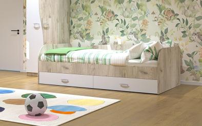 Bed + drawers Stephano for mattress 120/200 Bed + drawers for mattress 120/200