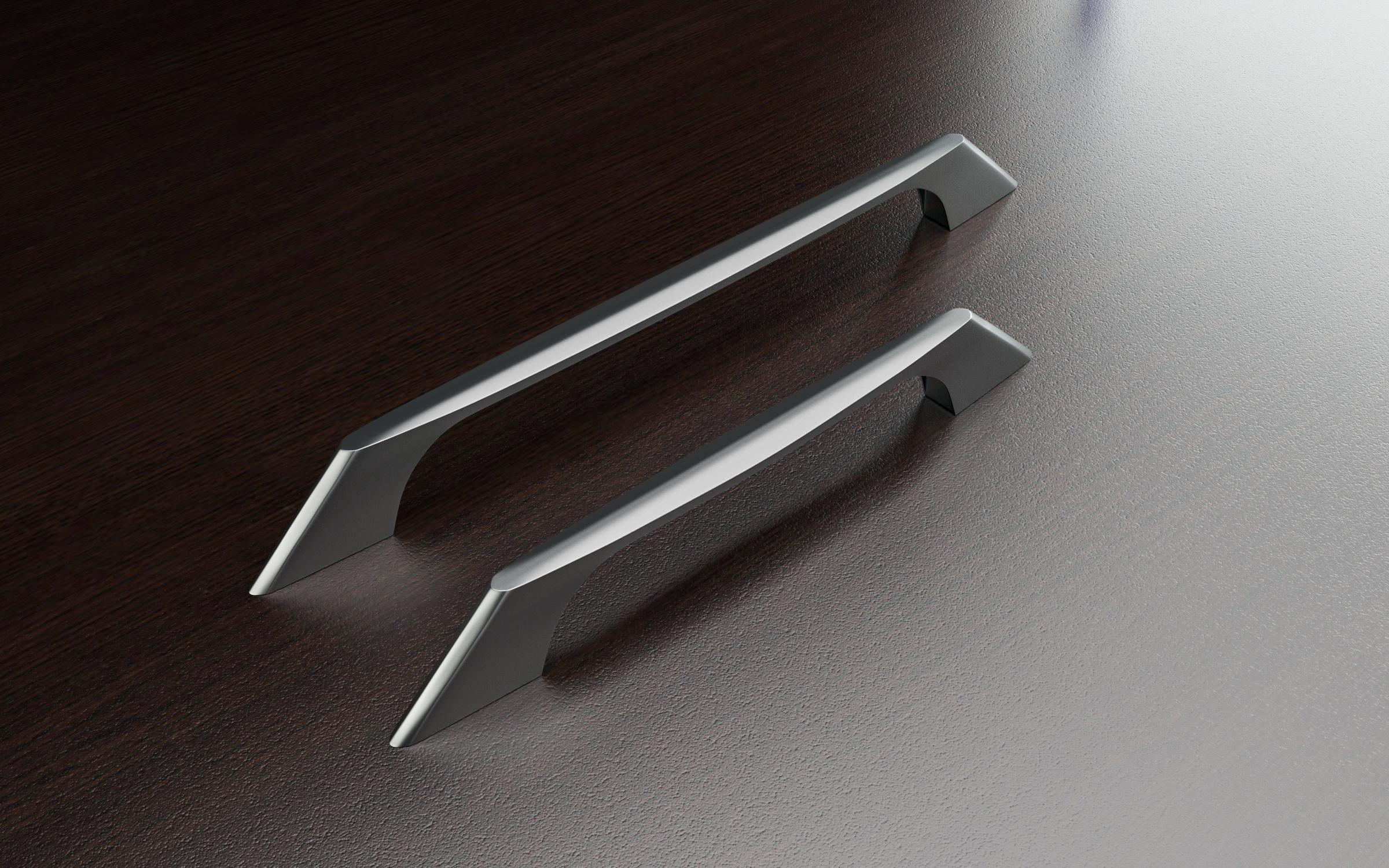 Furniture handle 001, matt chrome  1