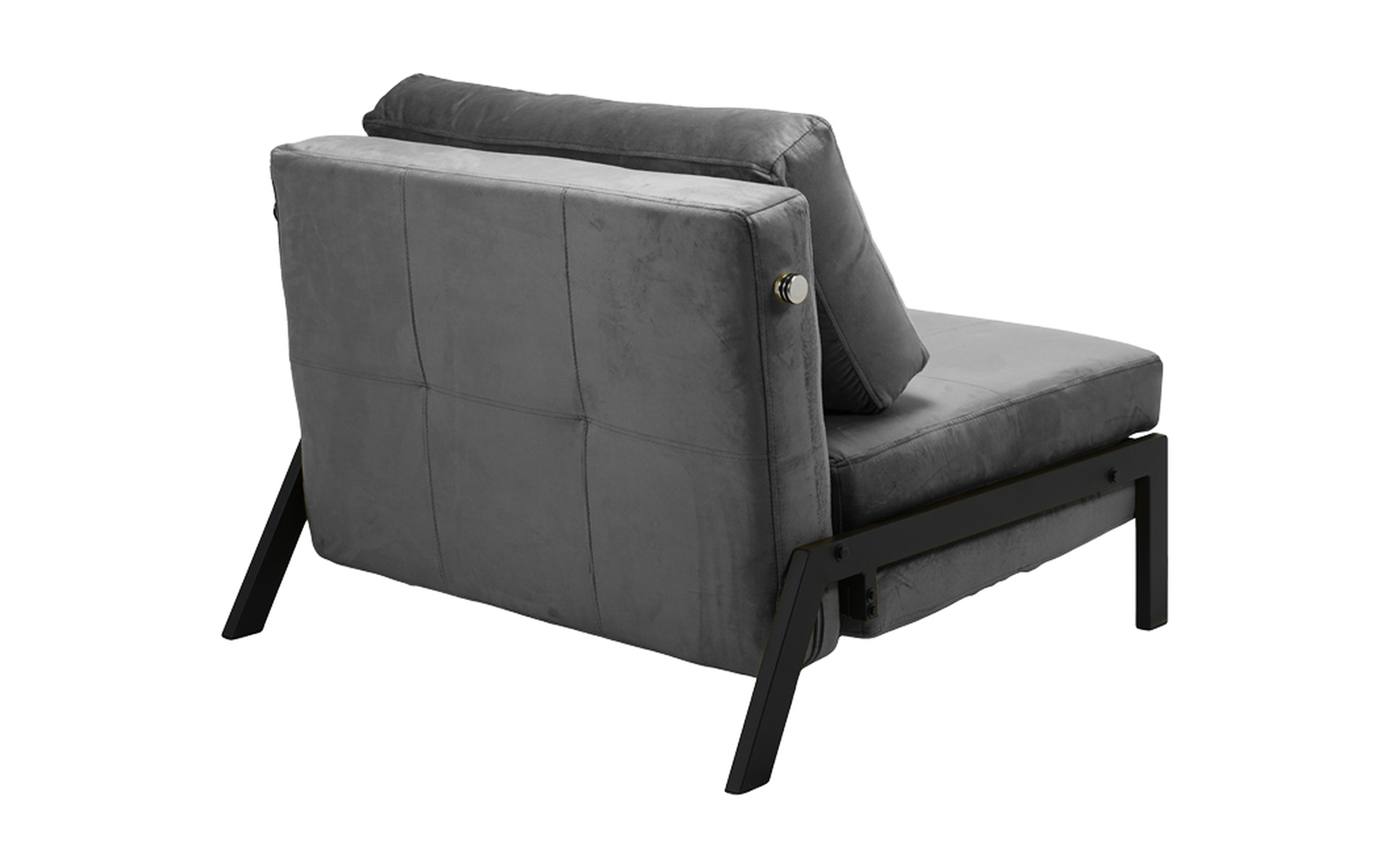 Extendable two-seater sofa Fancy, dark grey  6