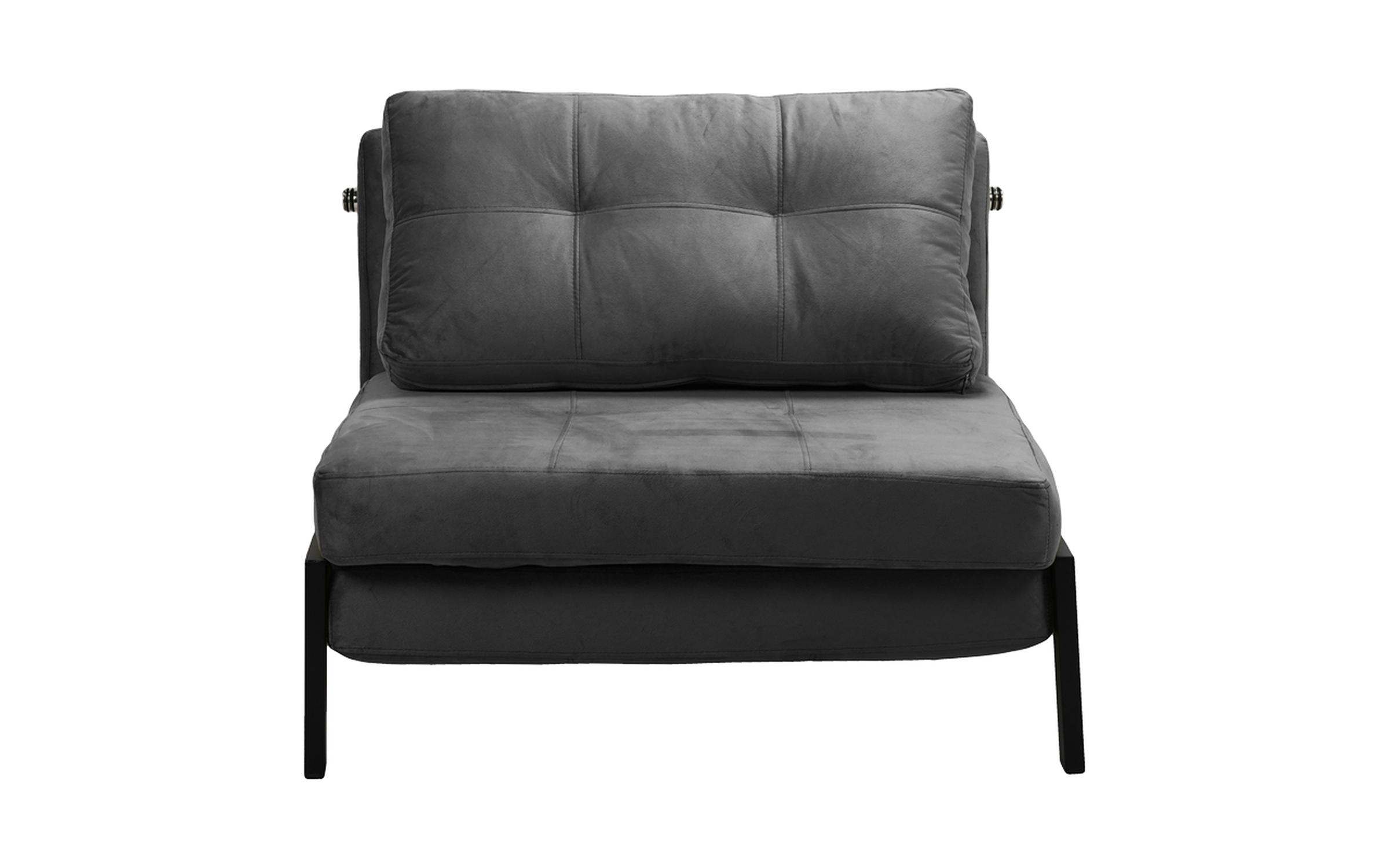 Extendable two-seater sofa Fancy, dark grey  4