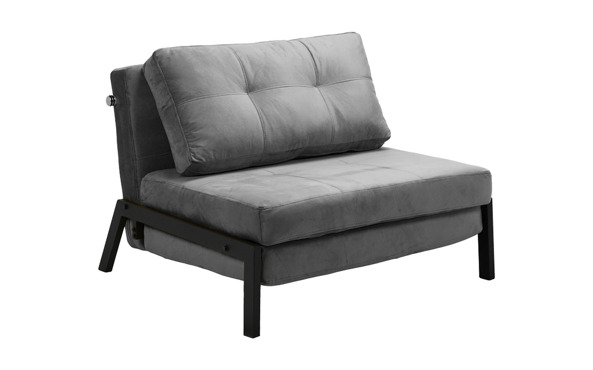Extendable two-seater sofa Fancy, dark grey  1