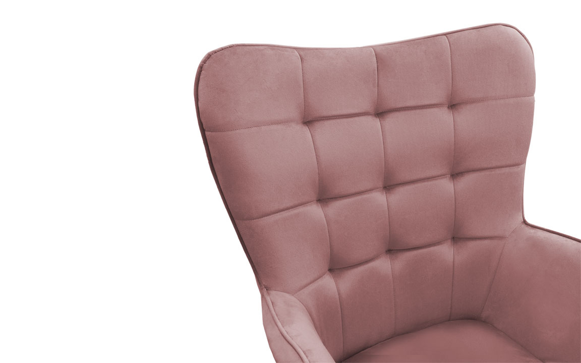 Armchair + ottoman Madison, ash rose  6
