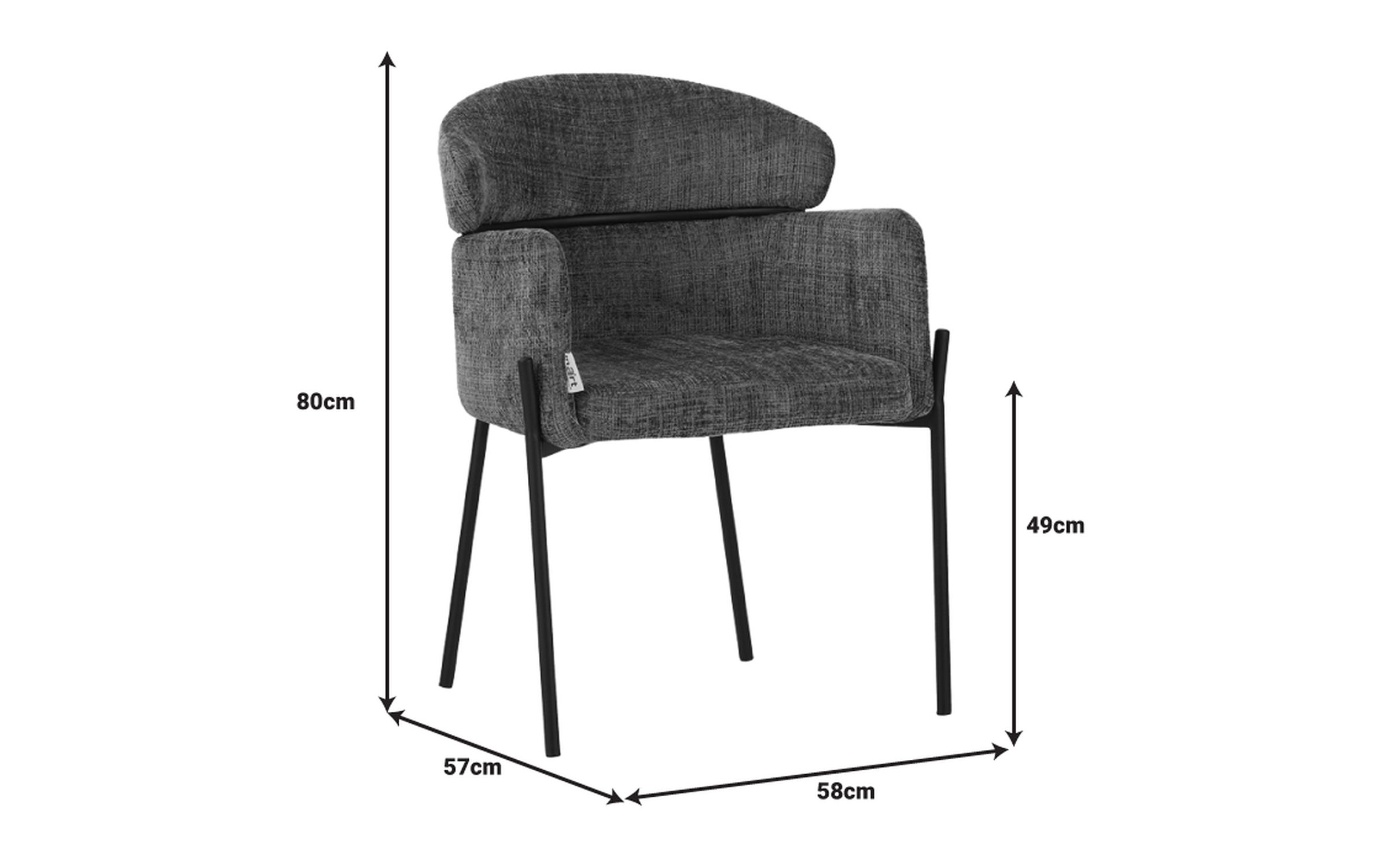 Armchair Tolers, light grey  2