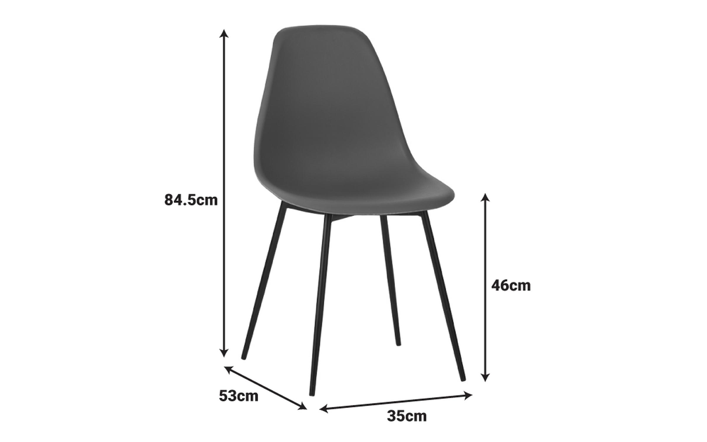 Dining chair Balen, white + black  2