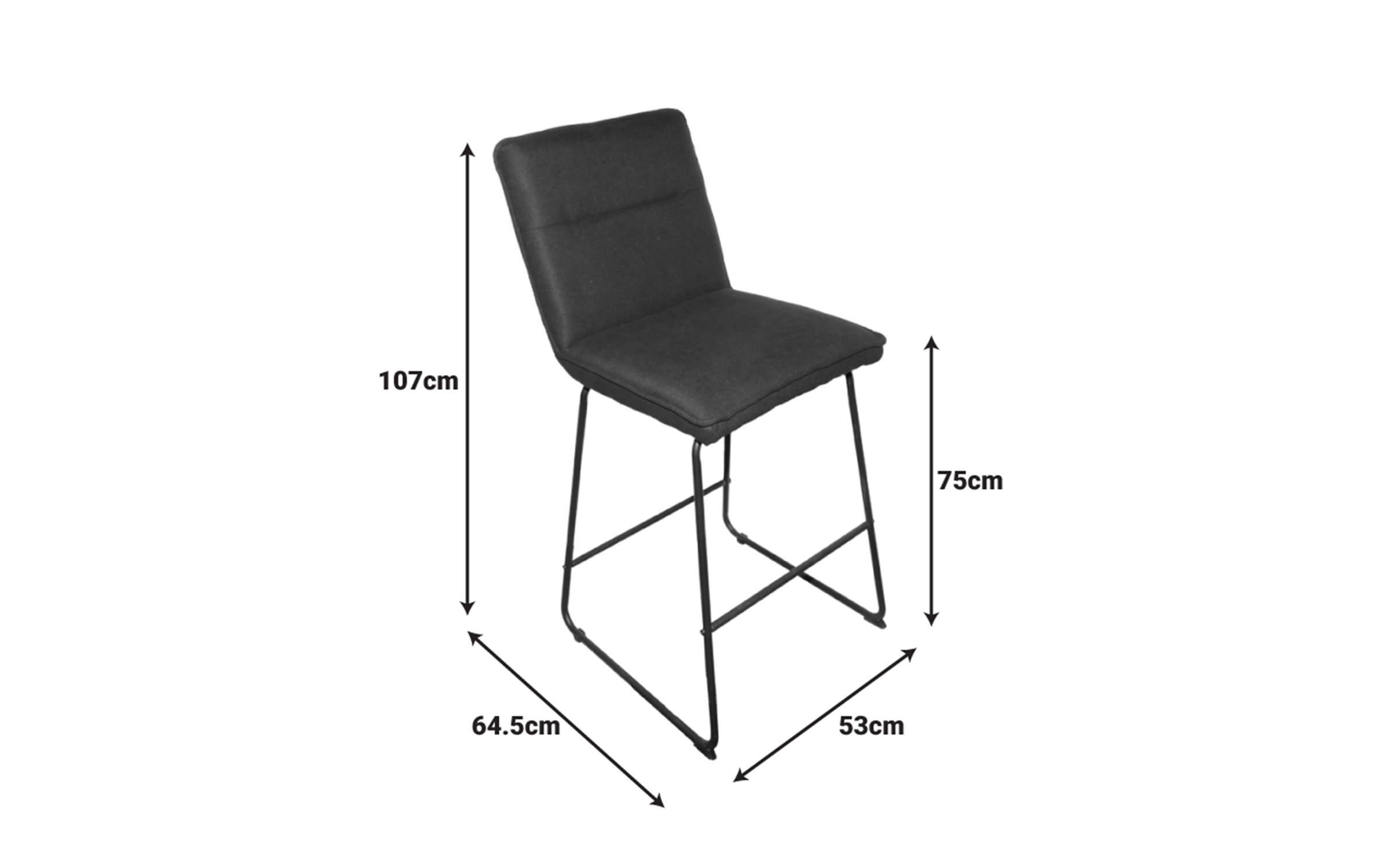 Bar chair Esentia, green + black  2