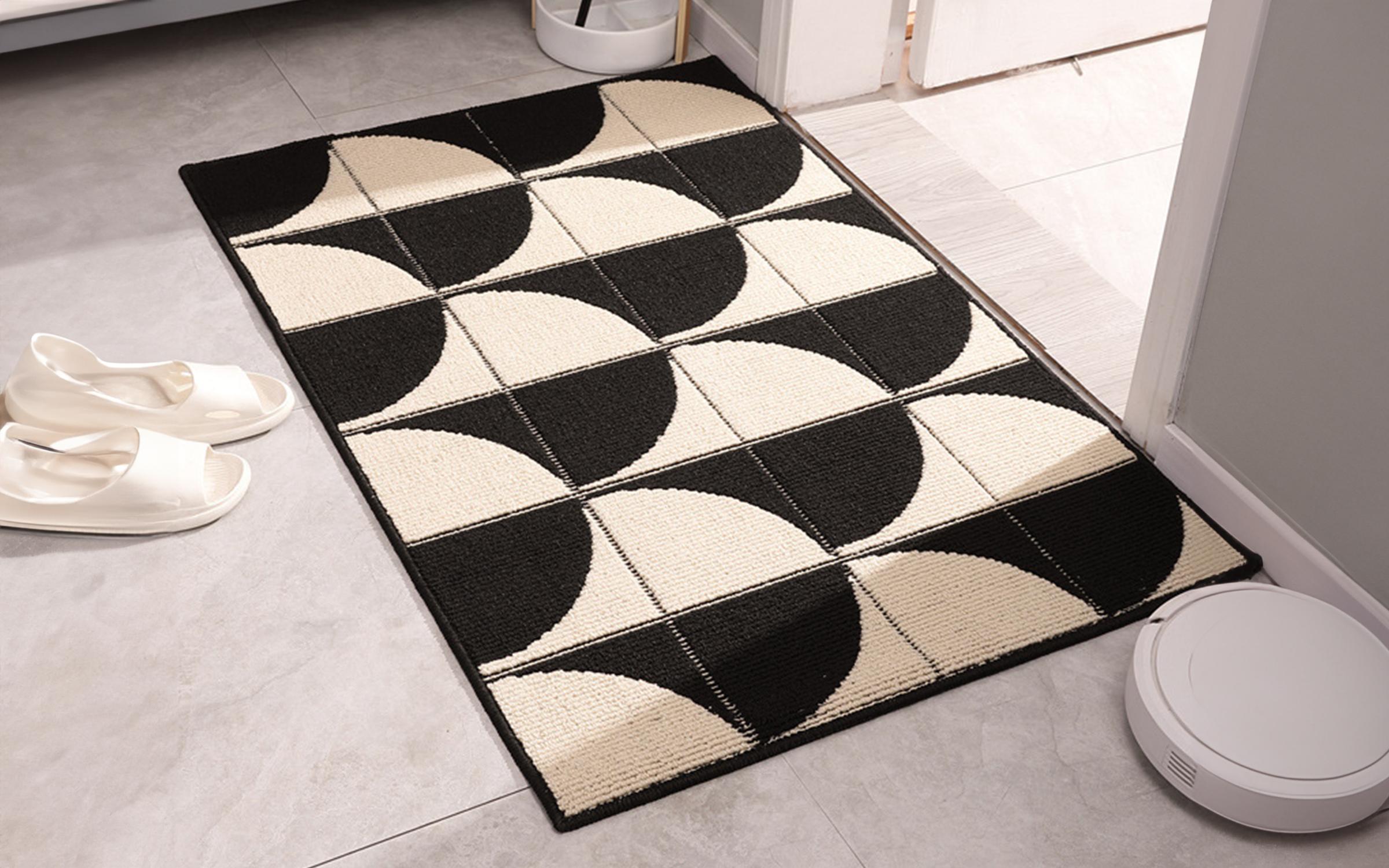 Doormat 04319, black + white  1