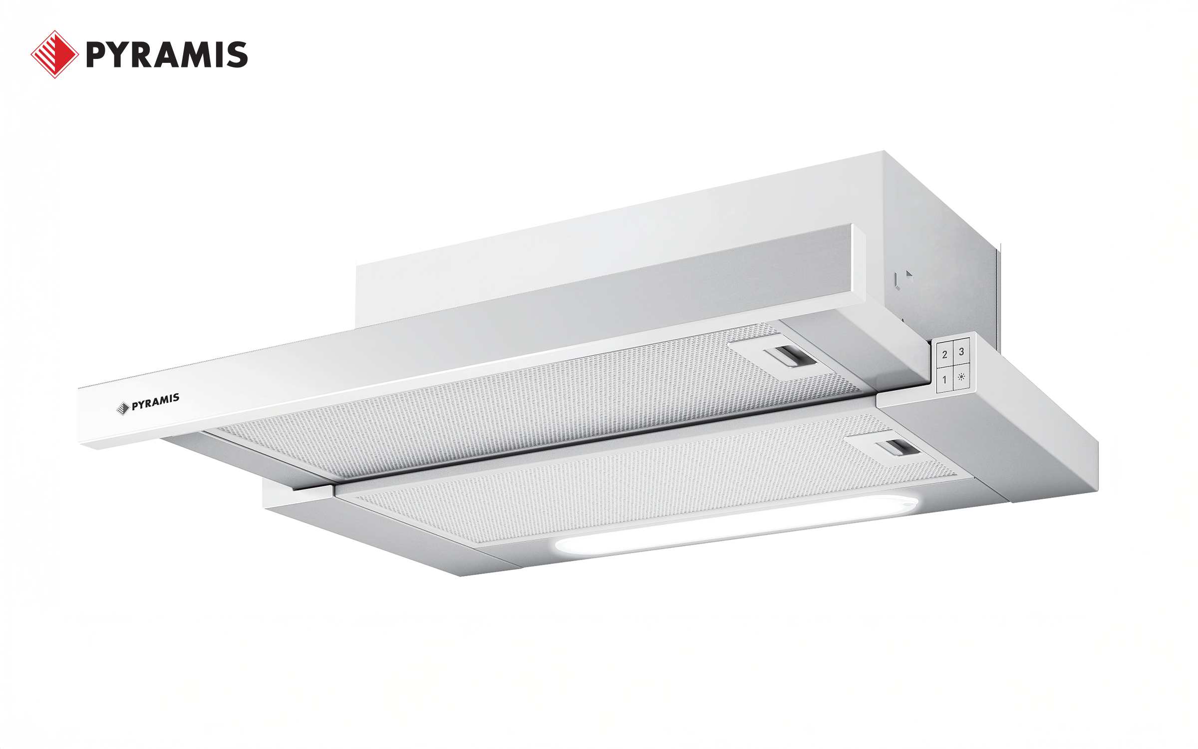 Extractor hood Pyramis Sliding 60 cm essential, white  1
