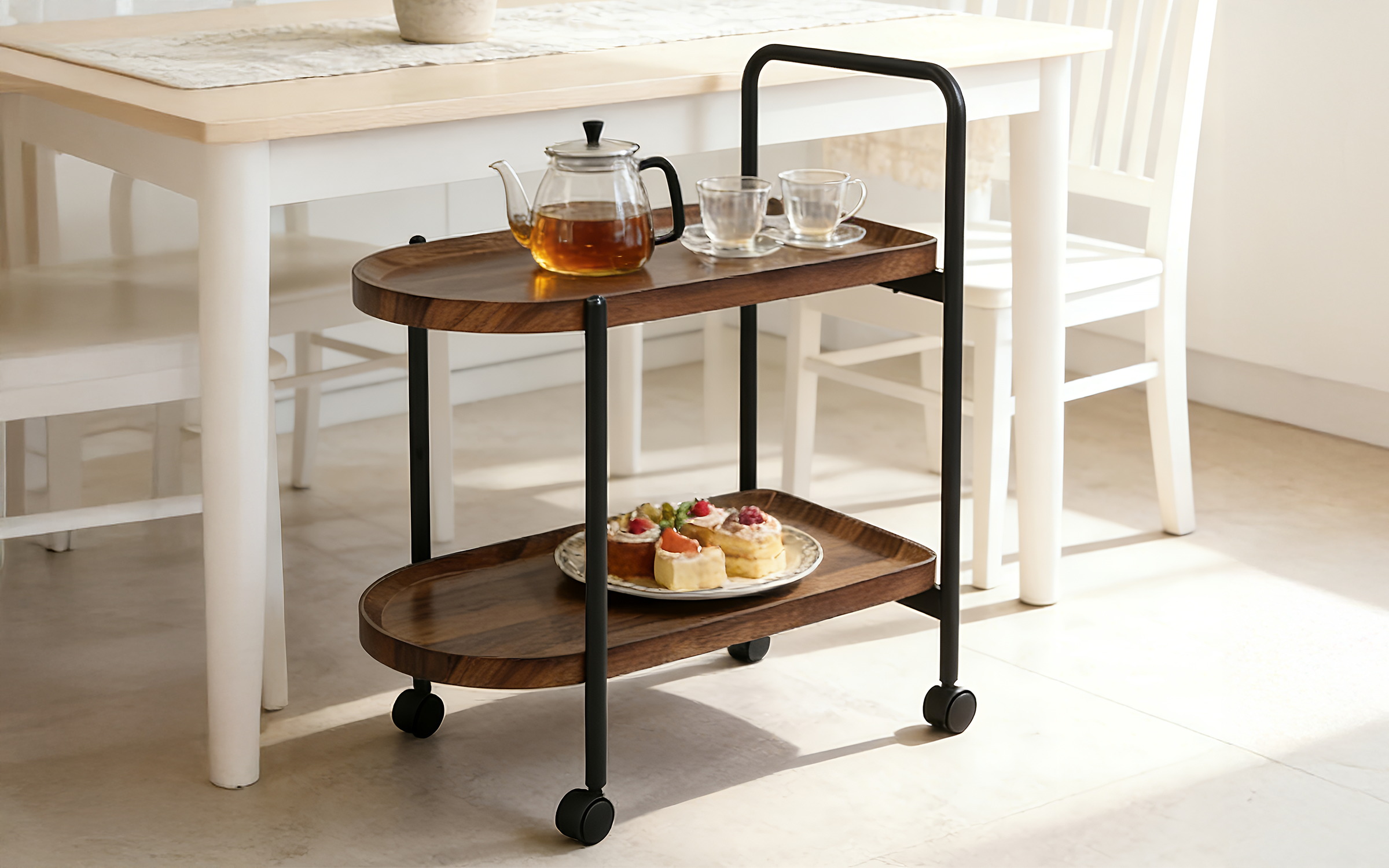 Side table Ilea, walnut  1