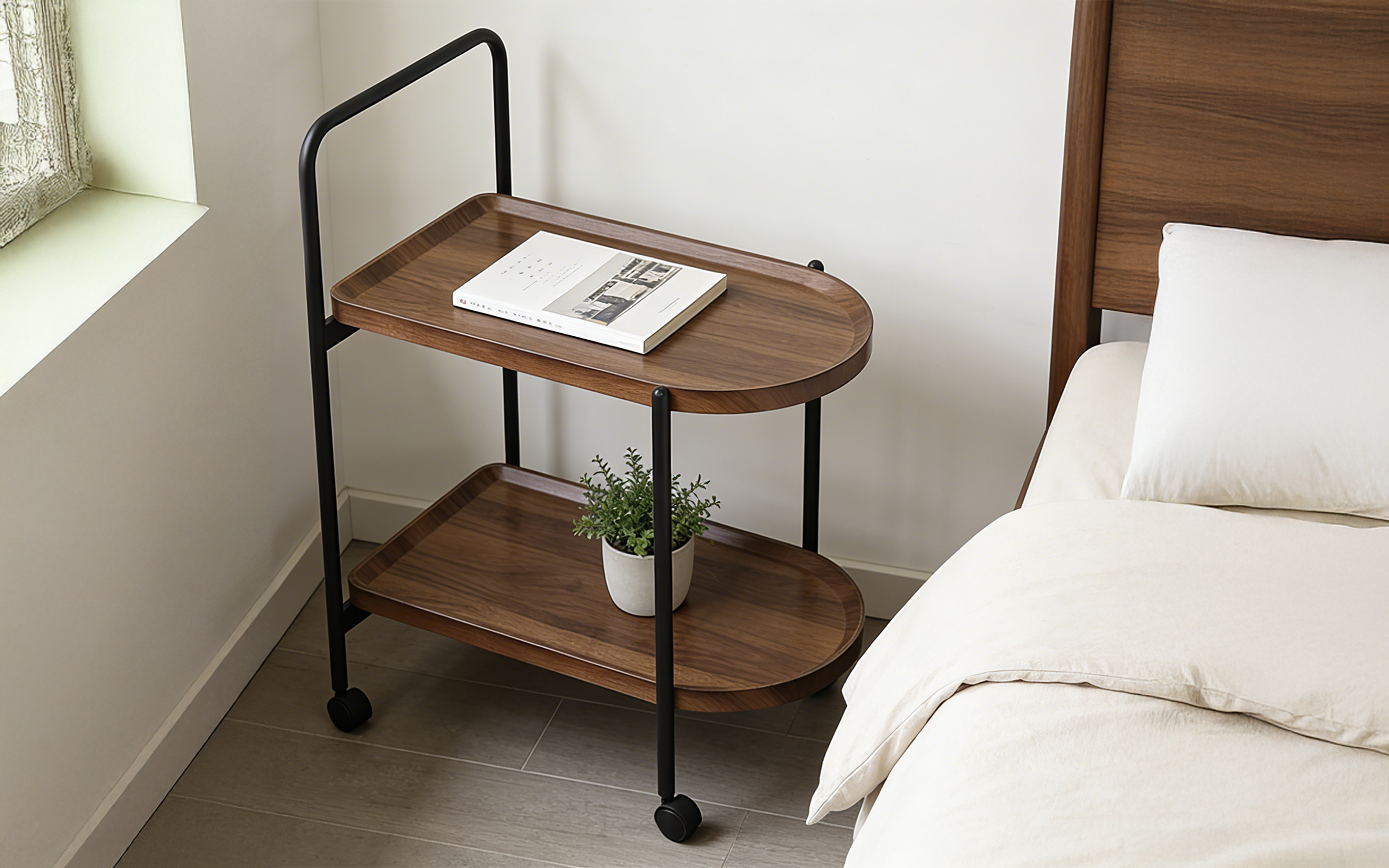 Side table Ilea, walnut  2