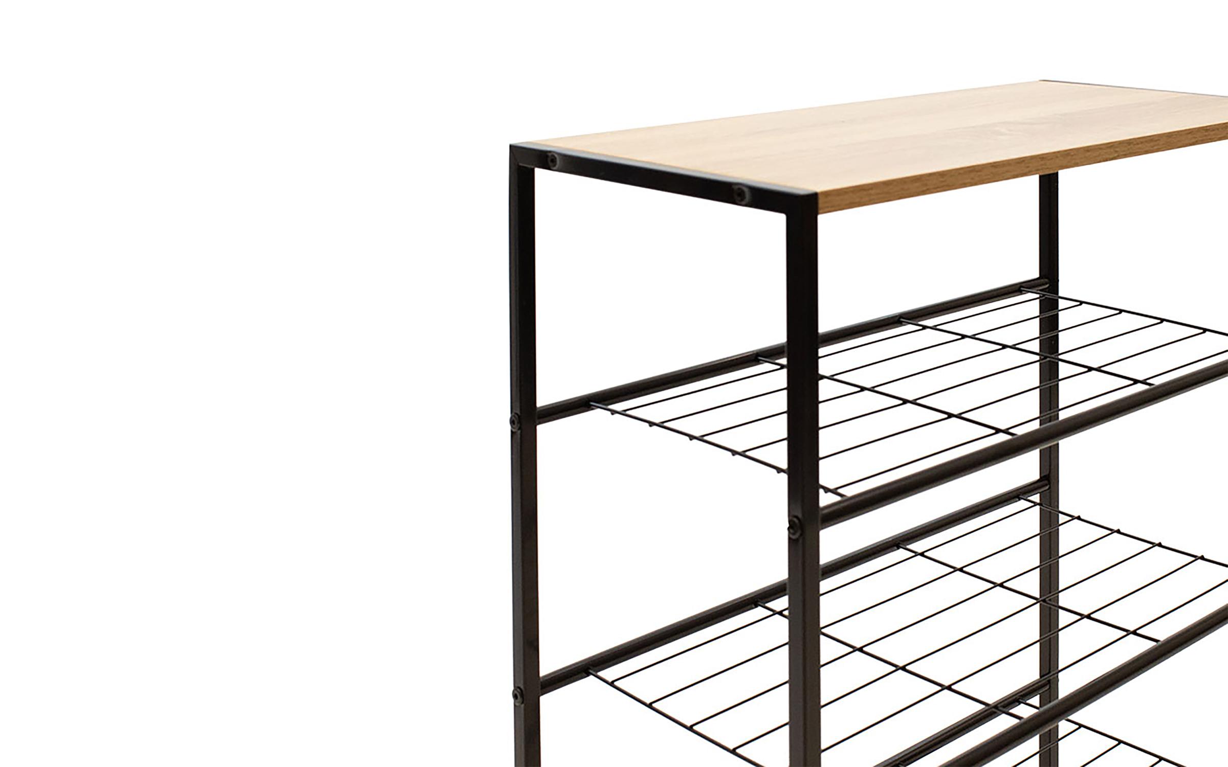 Bookcase Ramon III, oak + black  3