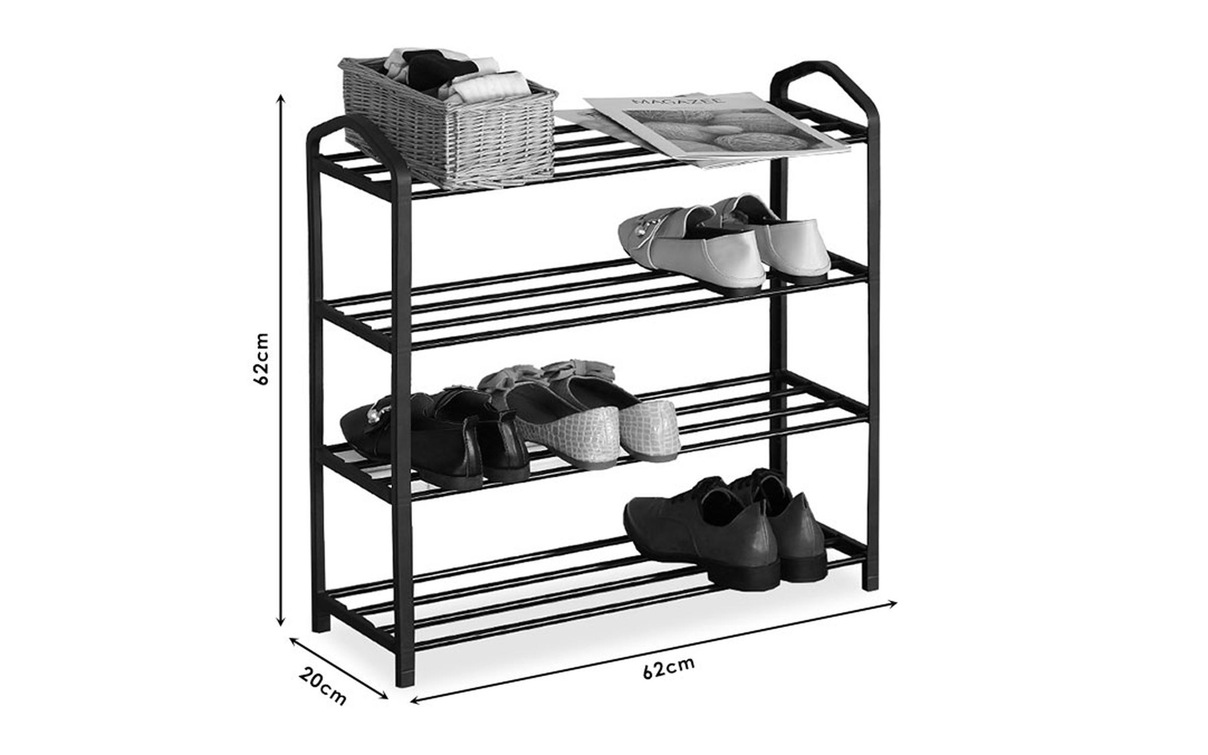 Shoe rack Ramon, black  2