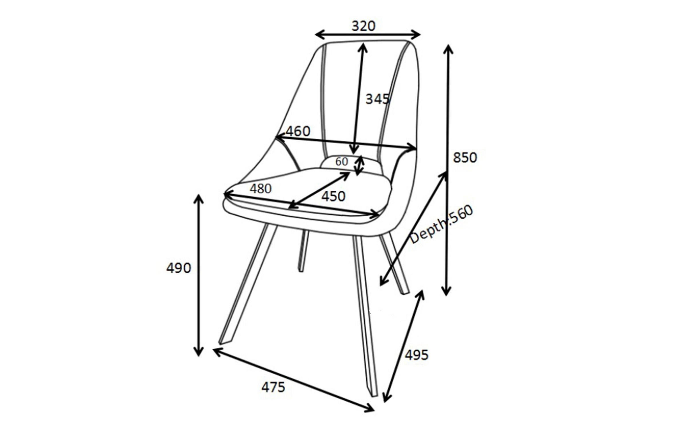 Dining chair Inity, red  2