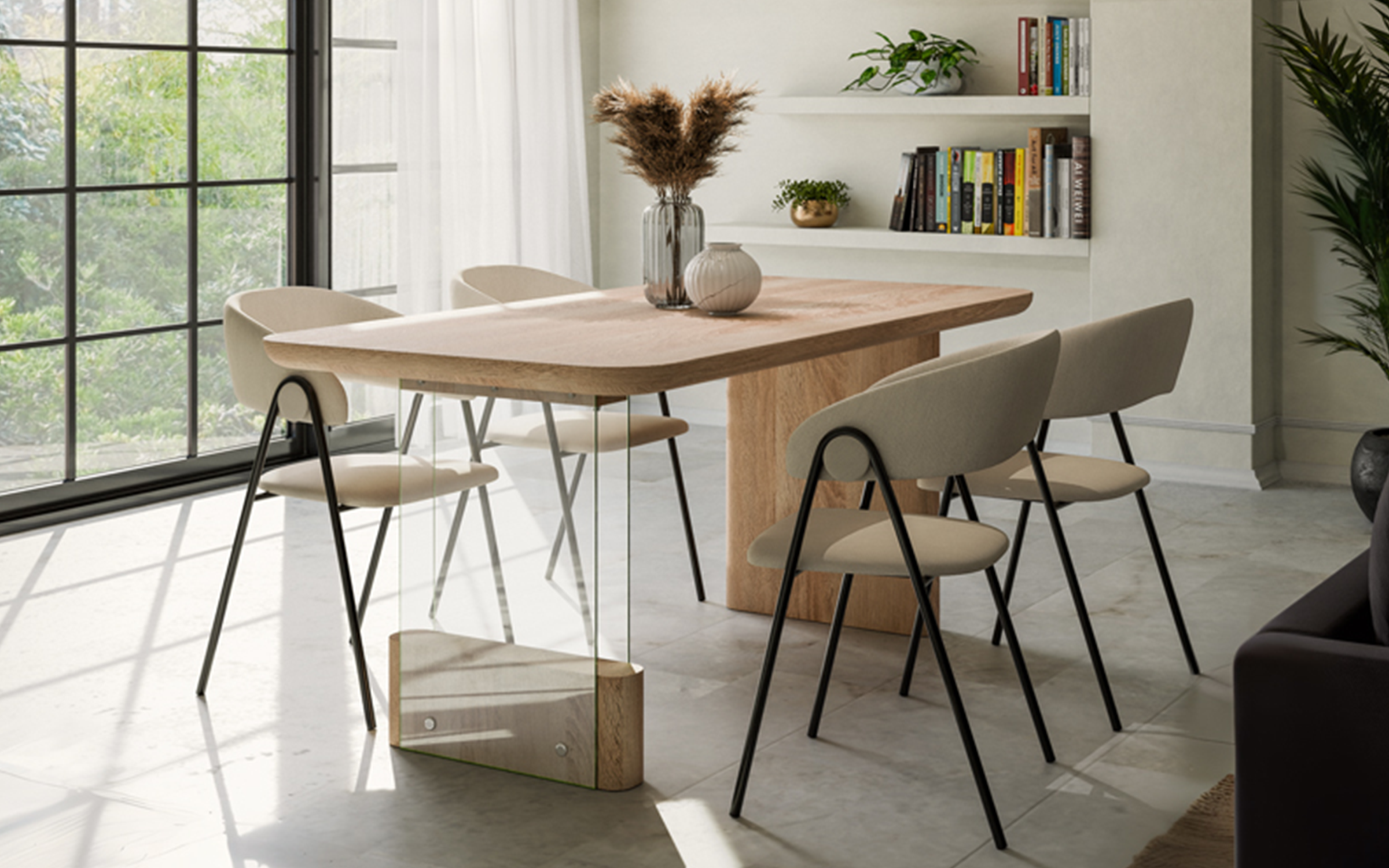Dining table Phagan, brown  1