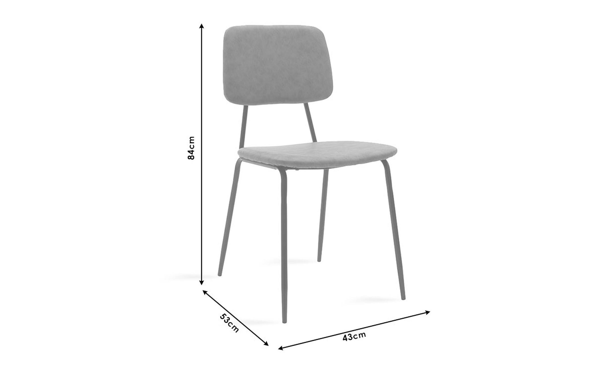 Chair Bendo, grey + black  7