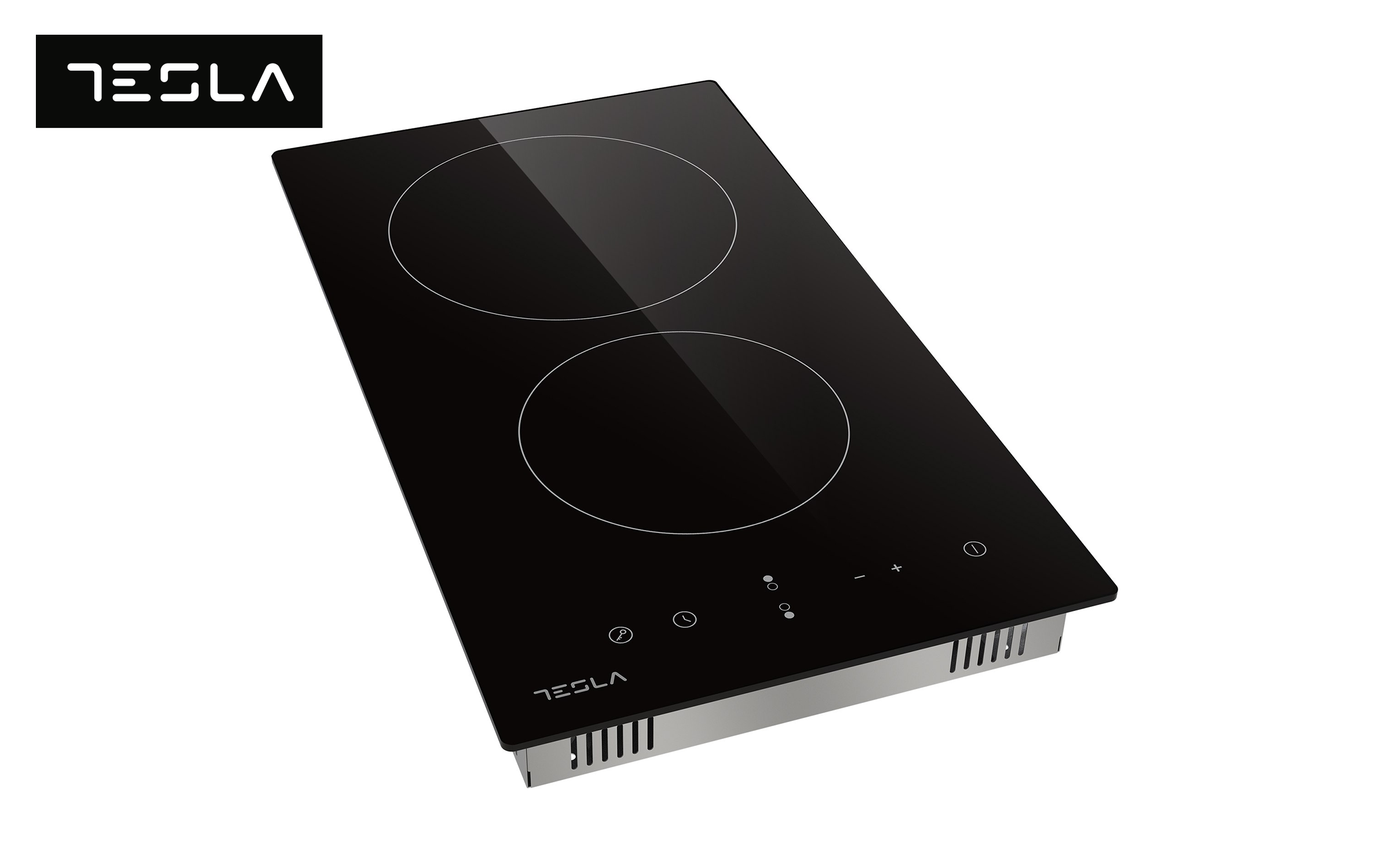 Ceramic hob TESLA, 2 zones HV3201MB, black  3