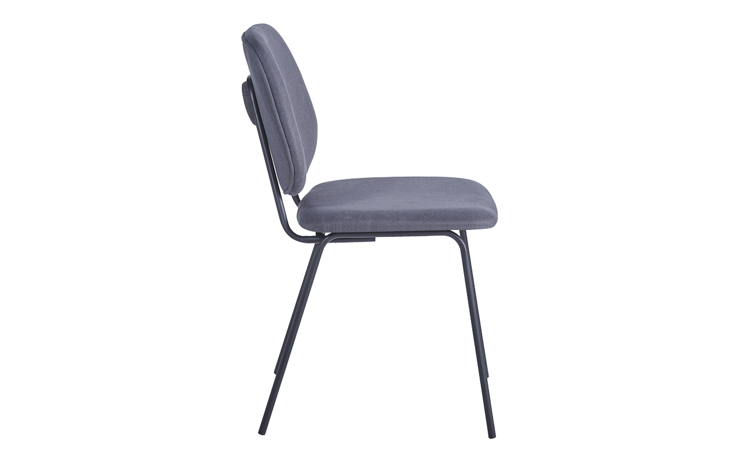 Visitor chair Pietro, anthracite + black  4