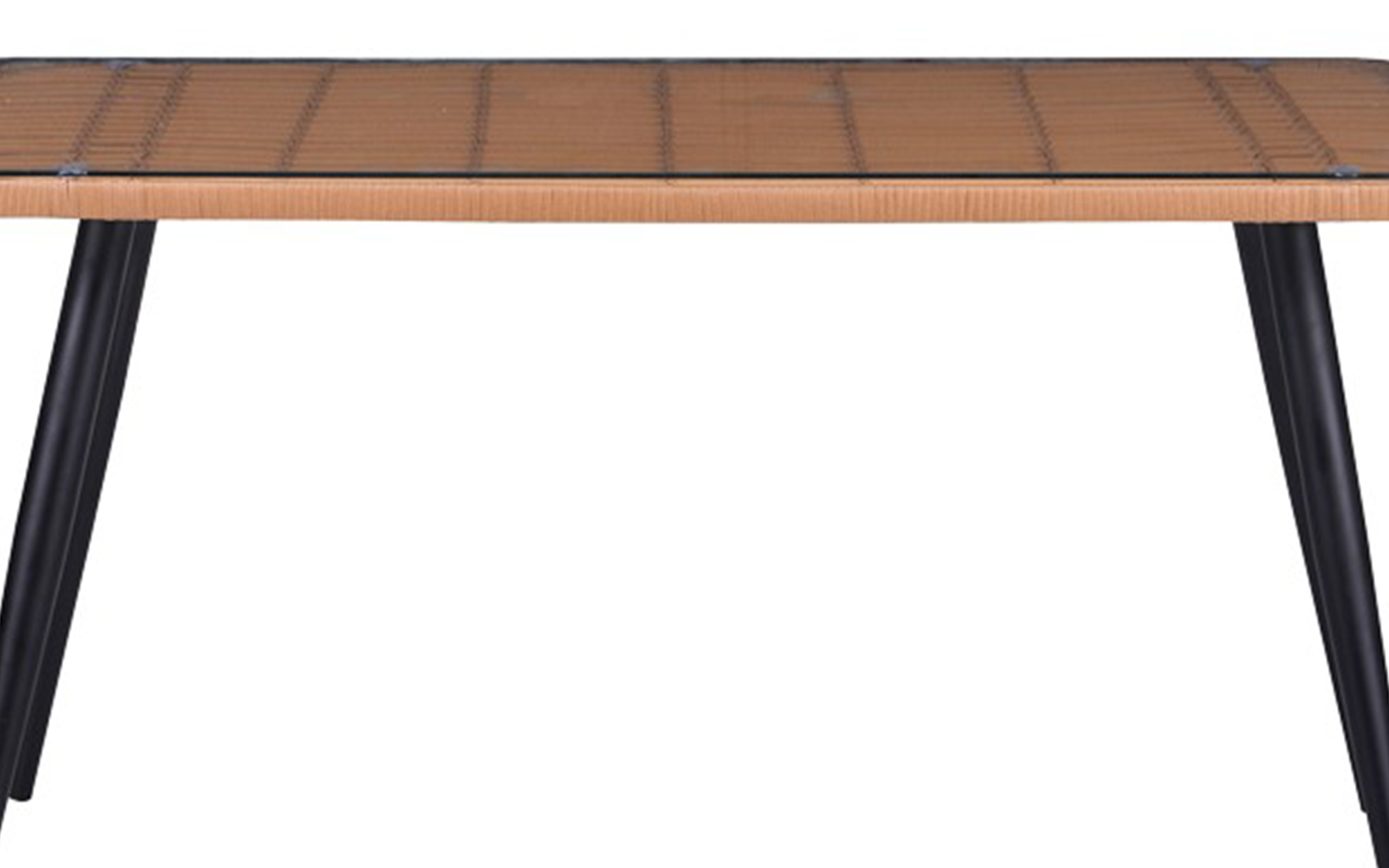 Garden table Naoki 140, natural + black  5