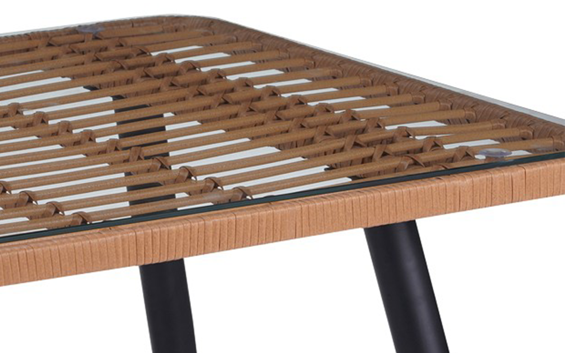 Garden table Naoki 140, natural + black  4