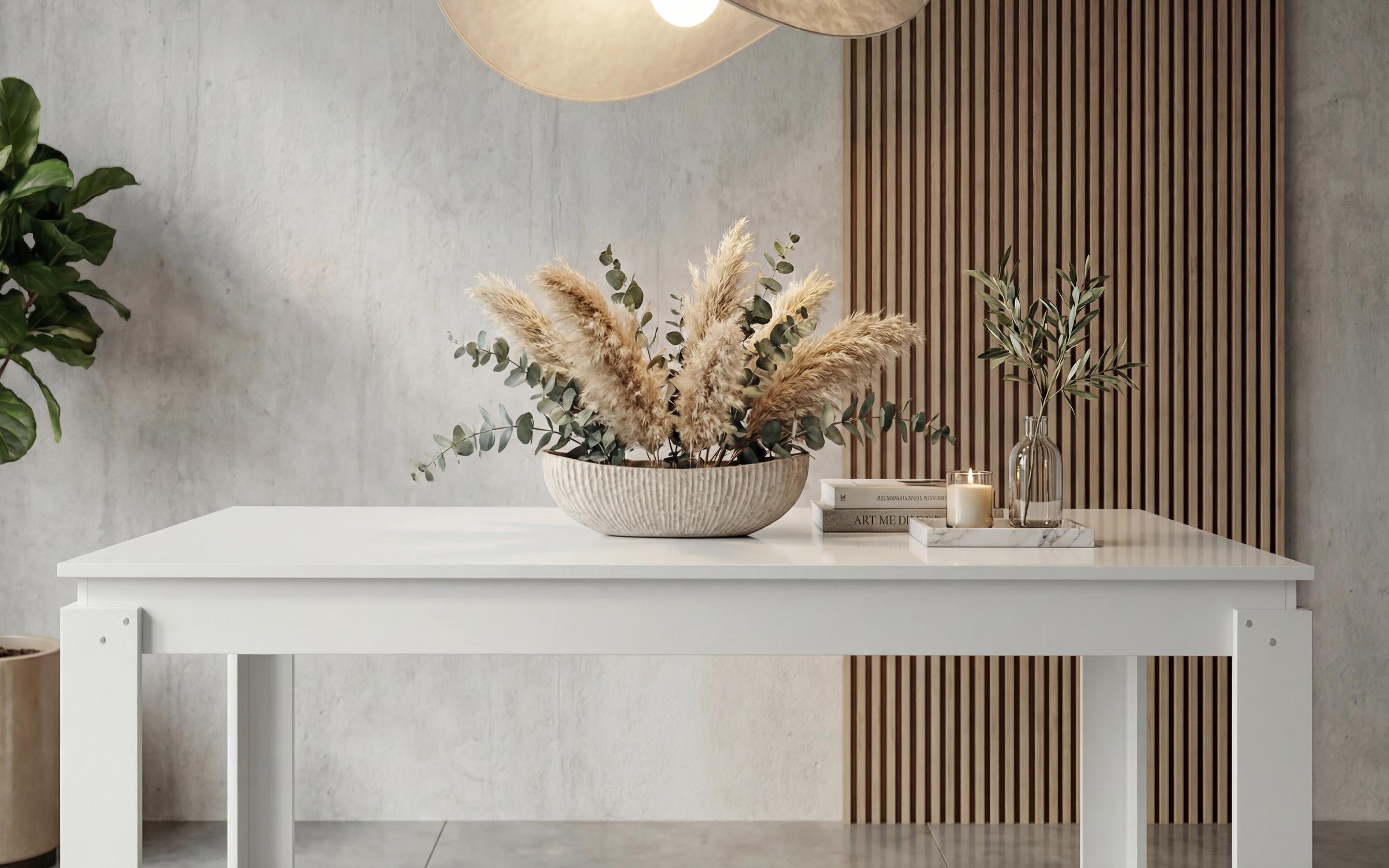 Dining table Phoenix 140, white gloss  3