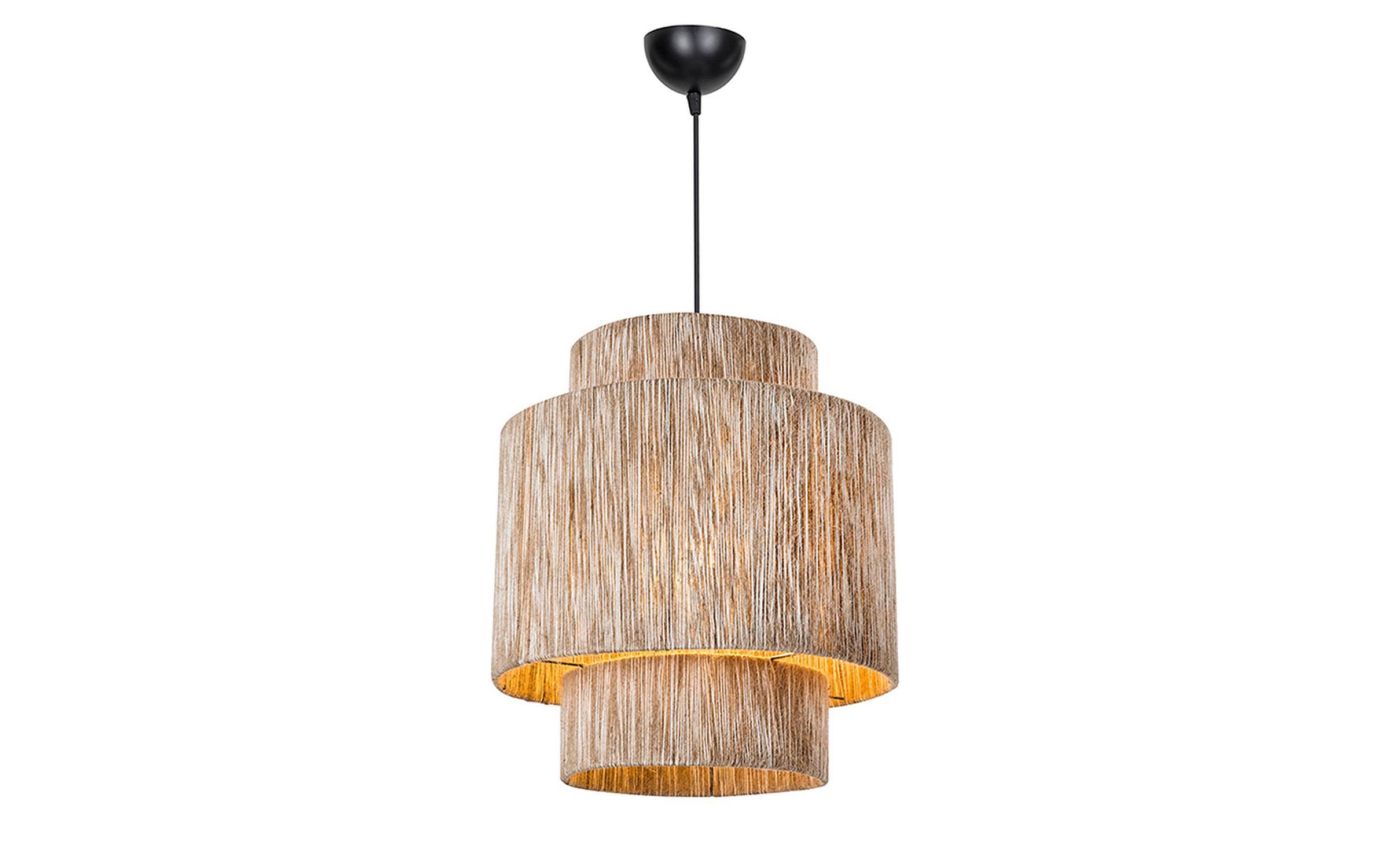 Ceiling lamp Boho, black + beige  2