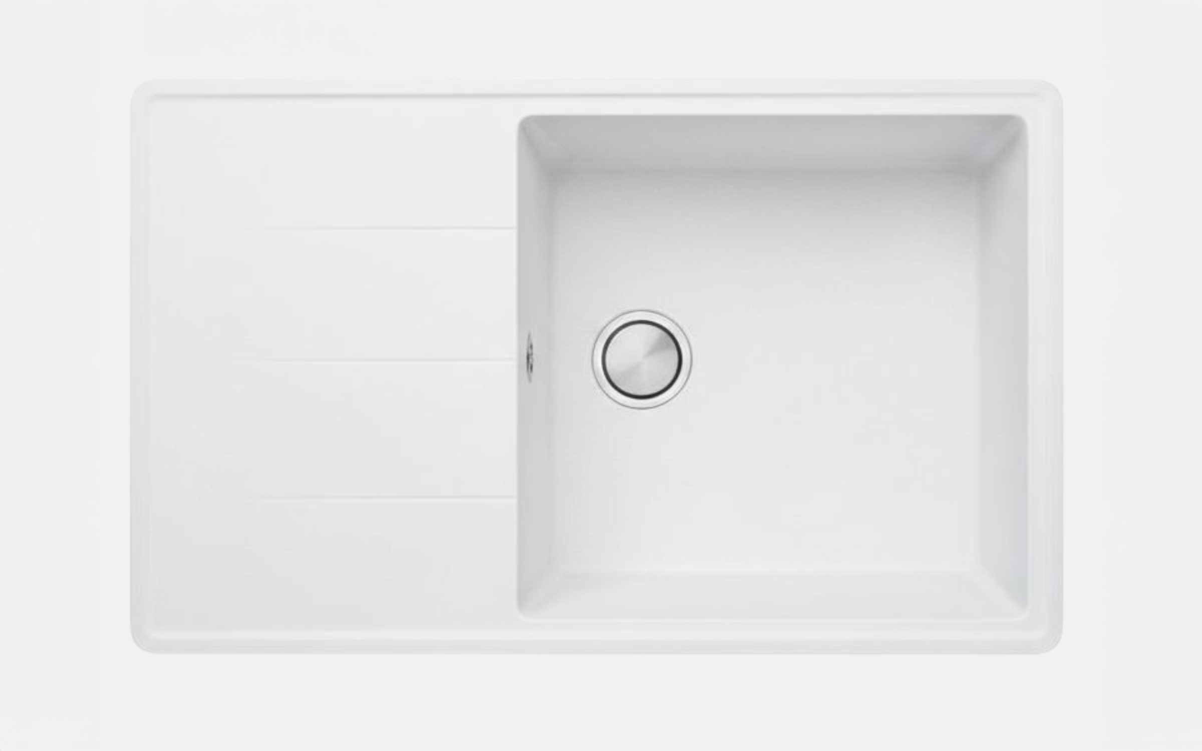 Granite sink Delux-L, white  2