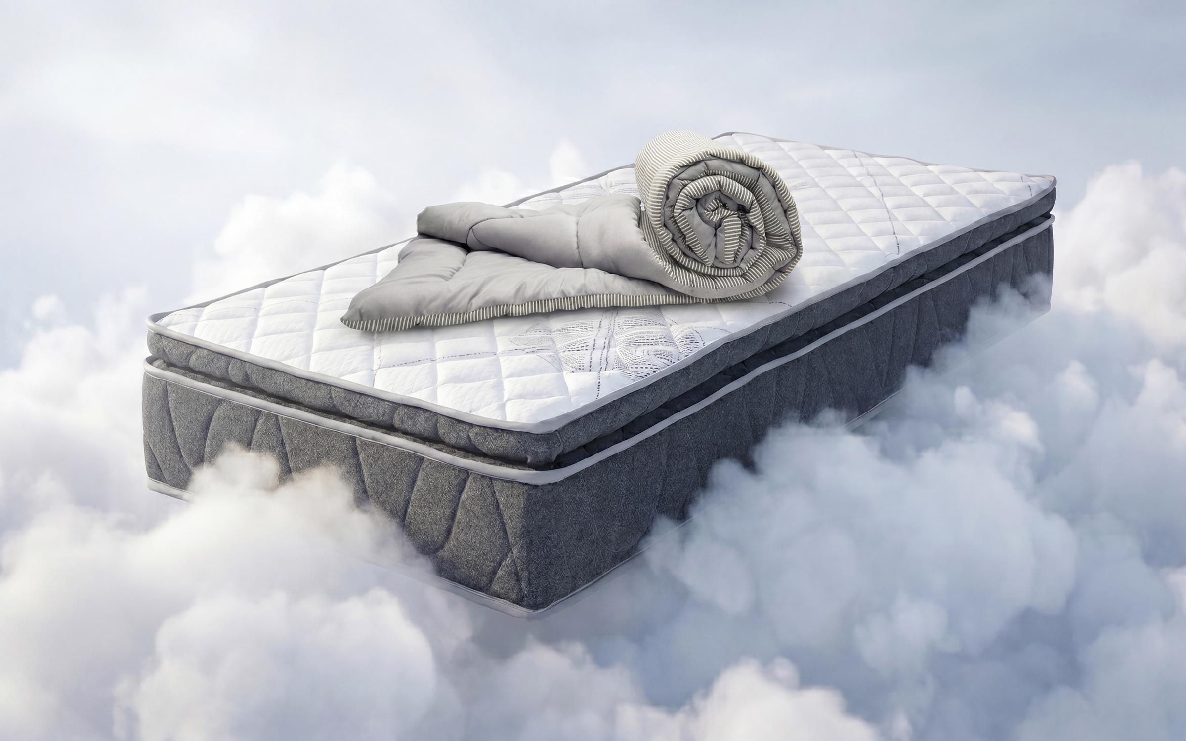 Set of mattress 160/200 + duvet 200/200 Premium Grey + Stripe,   1