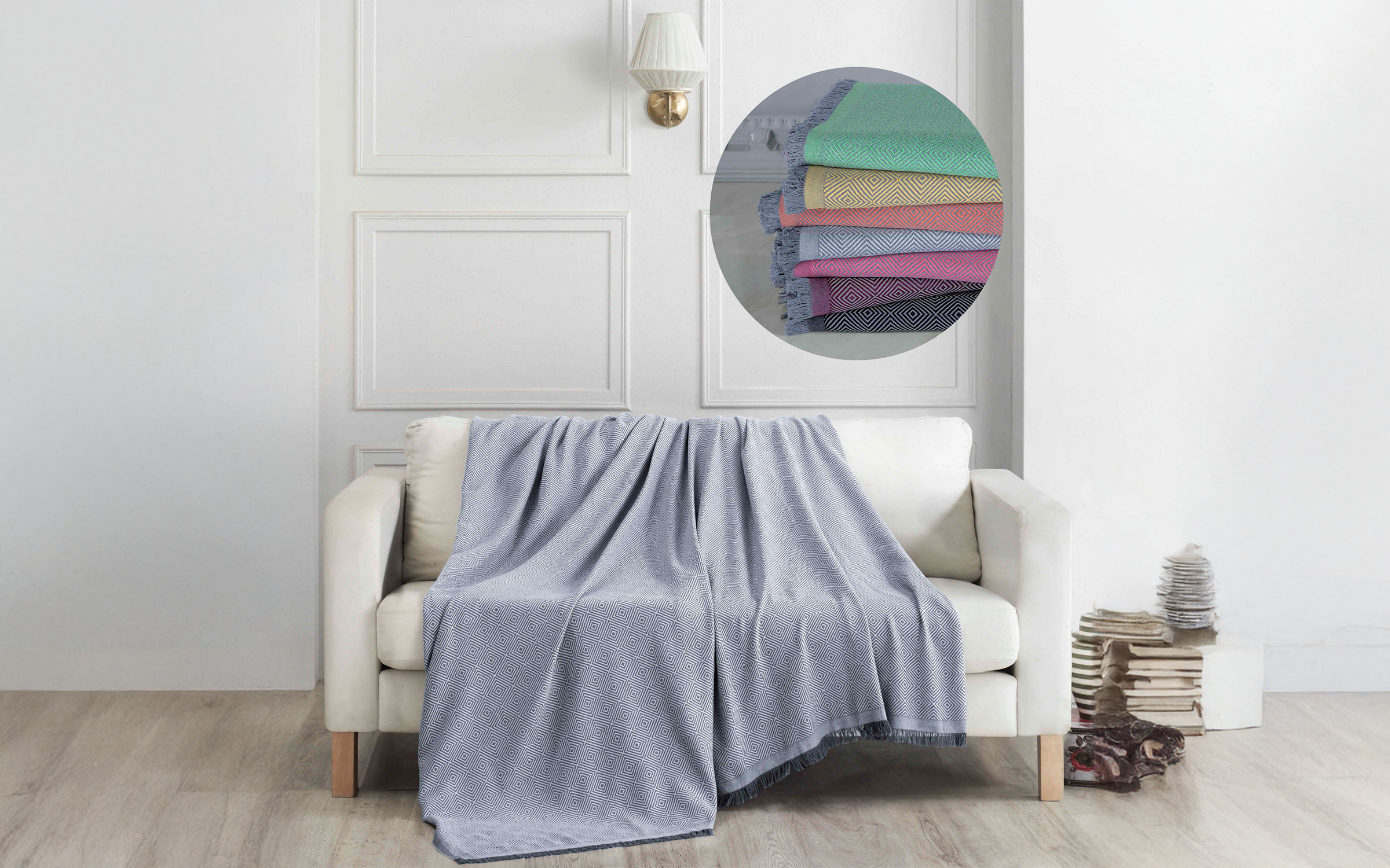 Sofa cover 175/230 cm Elite, grey  1