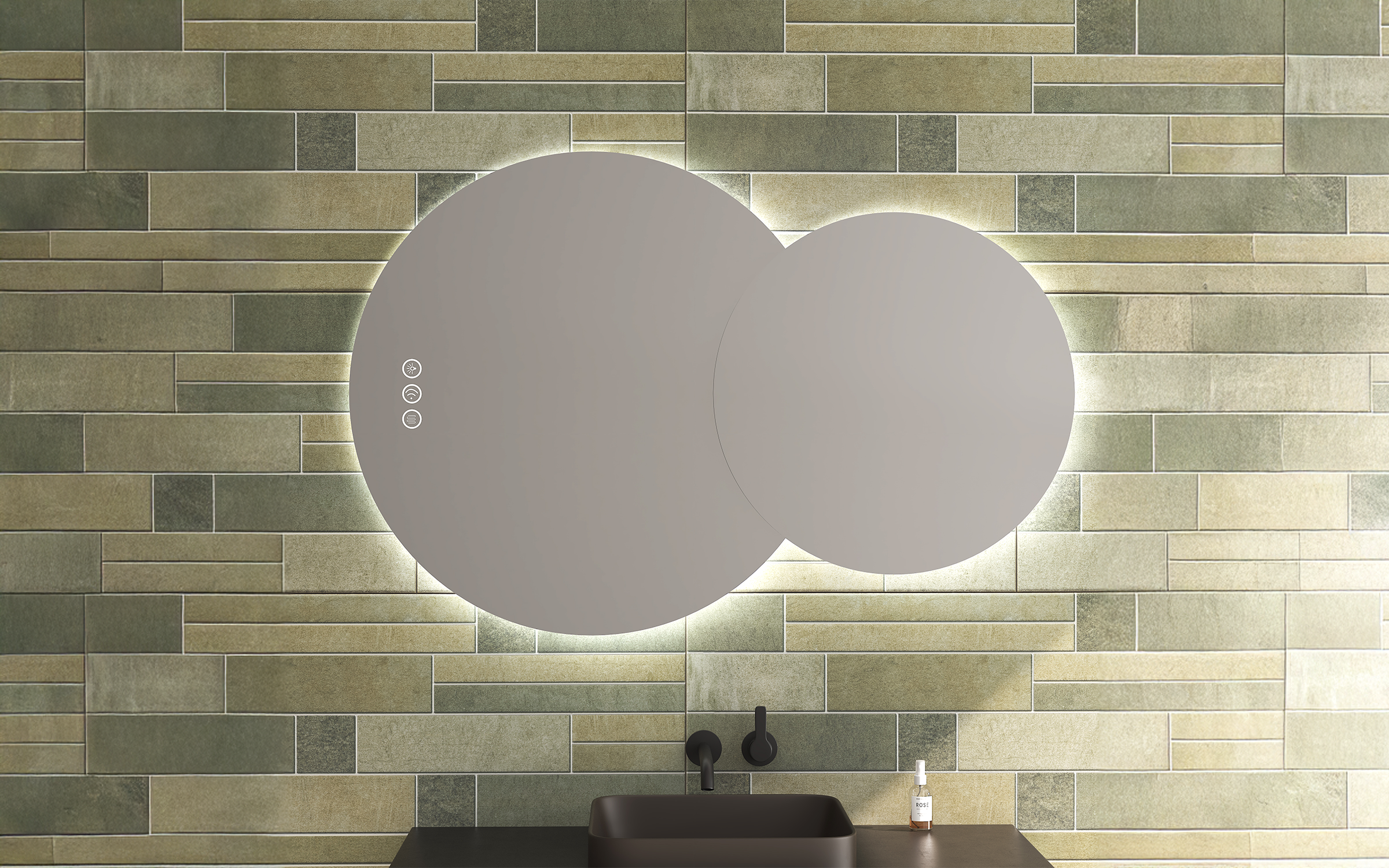 1954 Bathroom mirror with LED lights, 120/80 cm  1