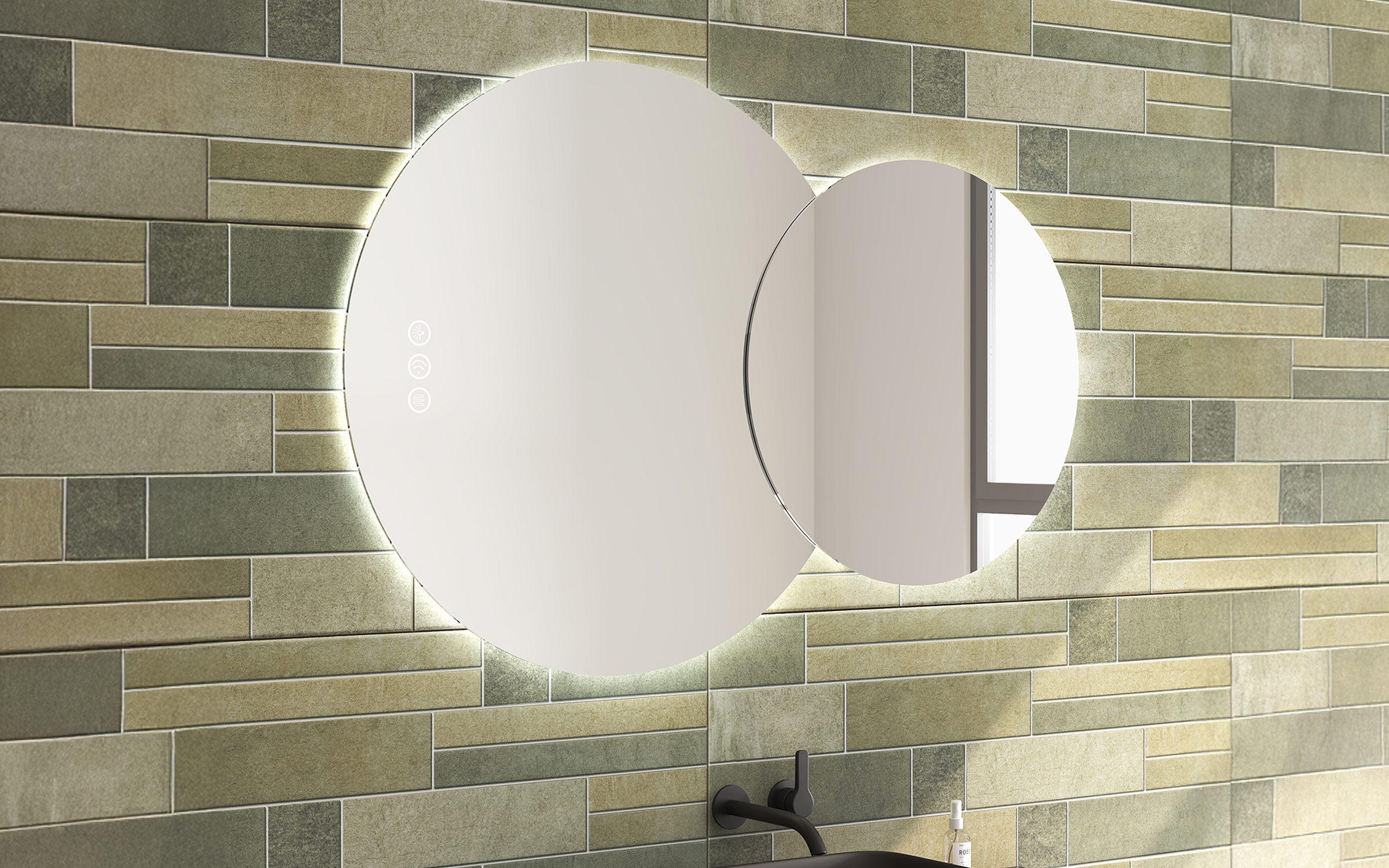 1954 Bathroom mirror with LED lights, 120/80 cm  2