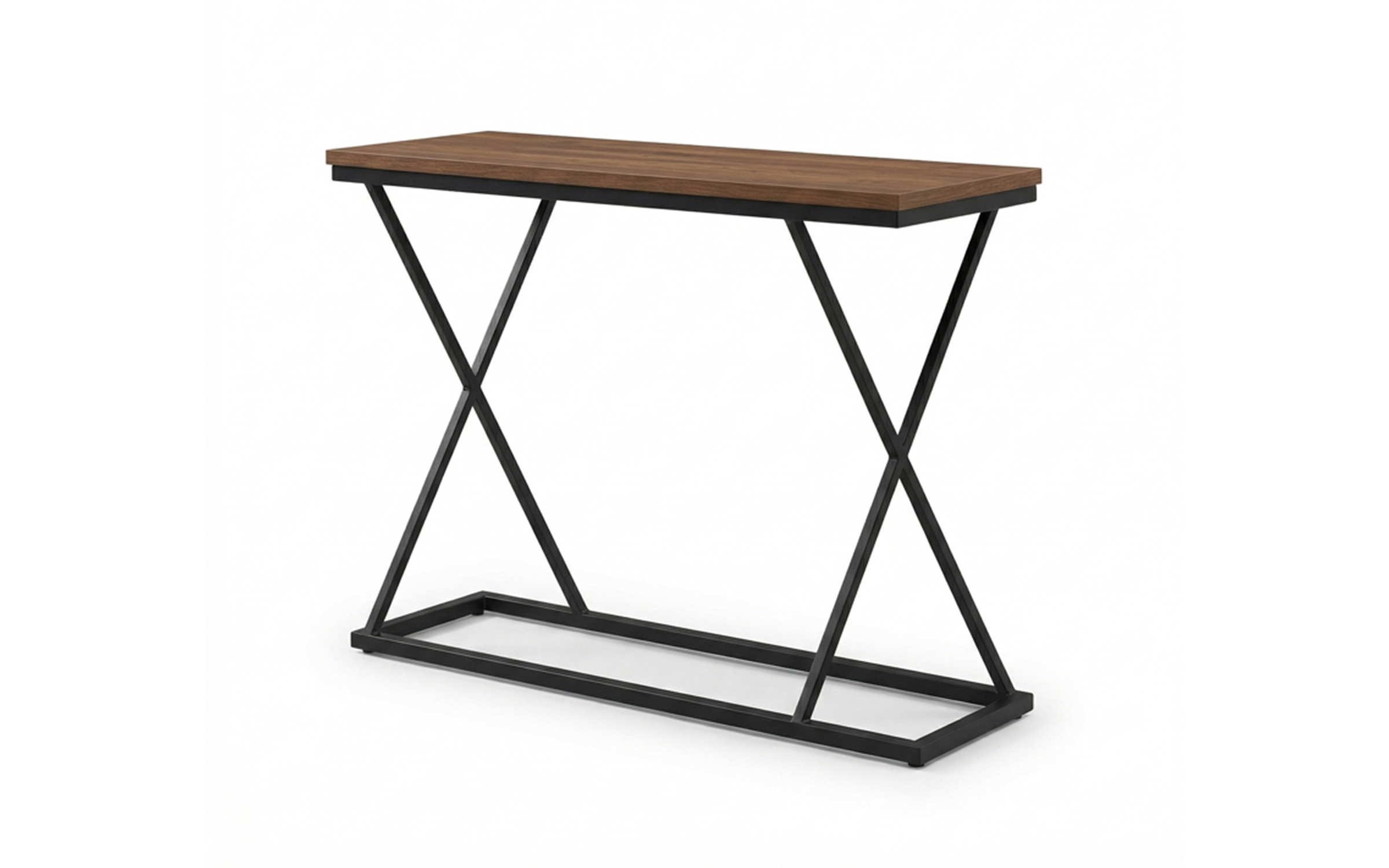 Console table Glamour, walnut + black  3