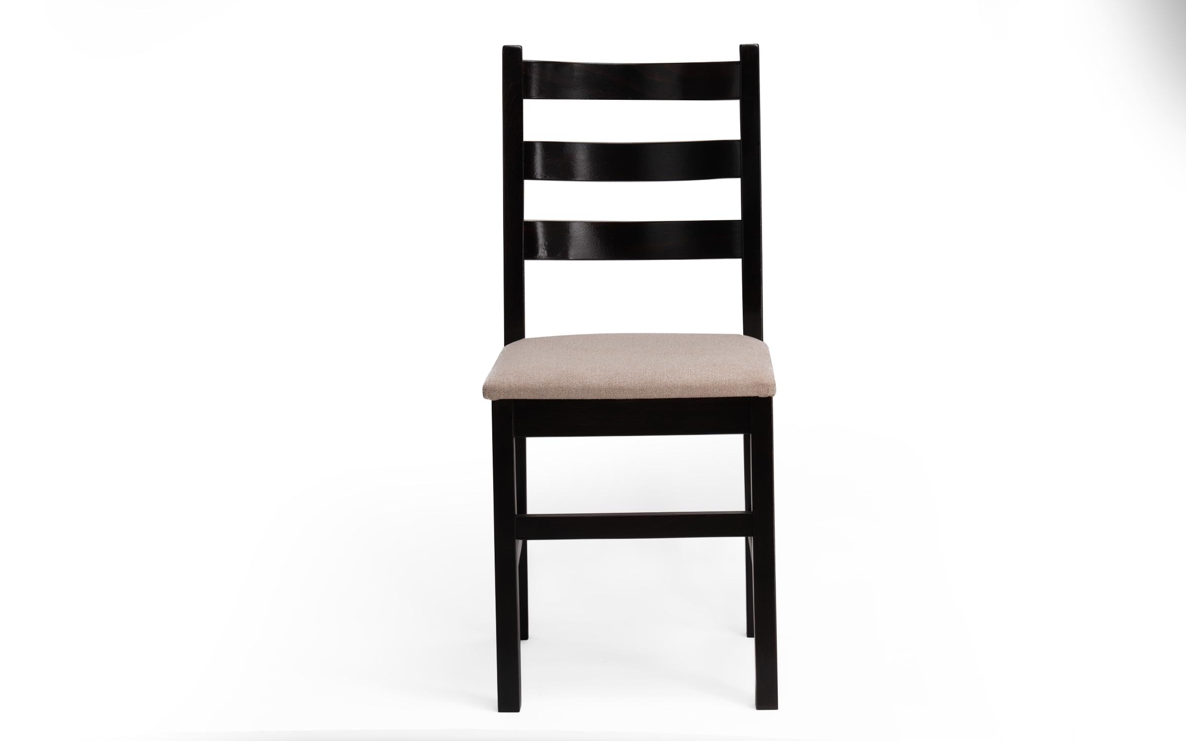 Dining chair Carsel, Wenge with beige seat  3